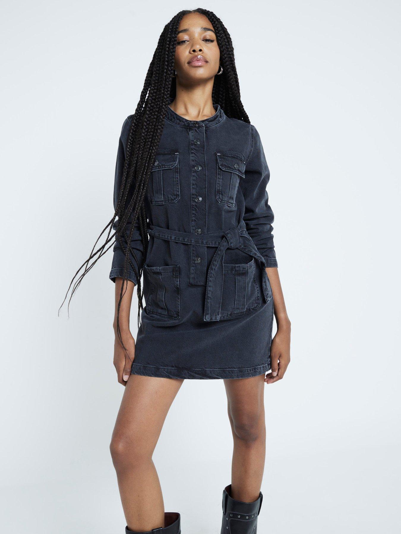 undefined Utility Dress - Black
