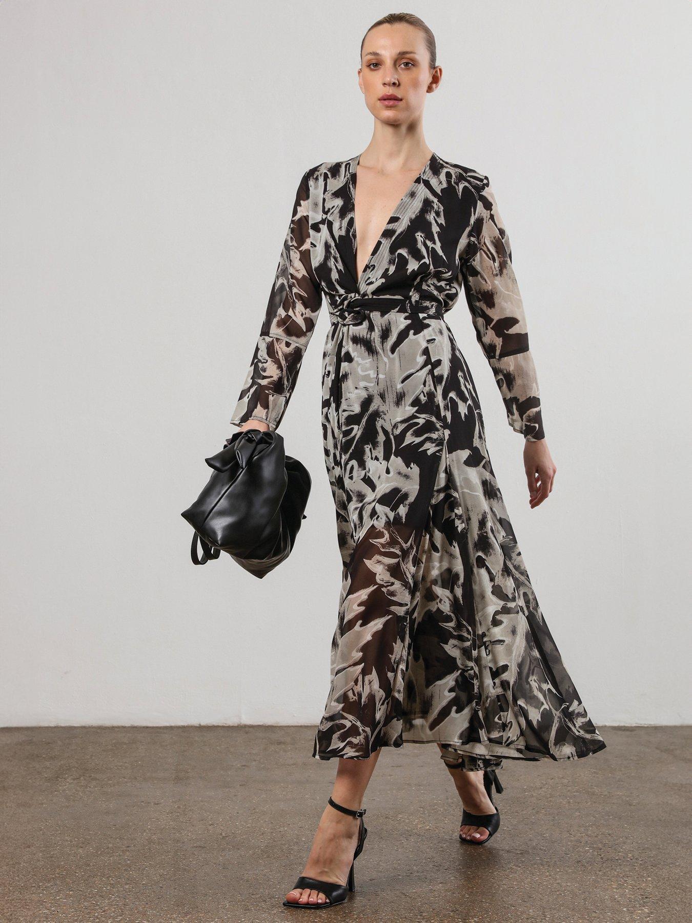 undefined Flash Maxi Dress With Multi Tying Wrap Options