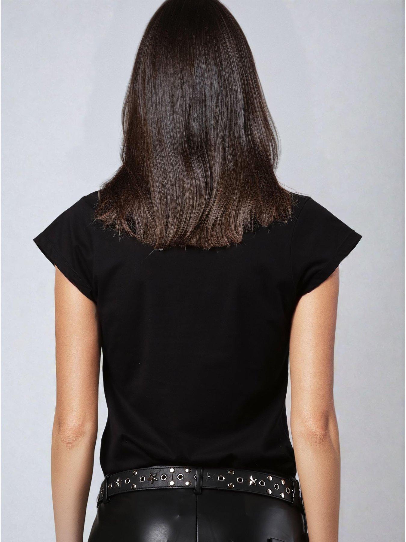  image of religion-v-neck-ss-top-with-tonal-beaded-neckline-black