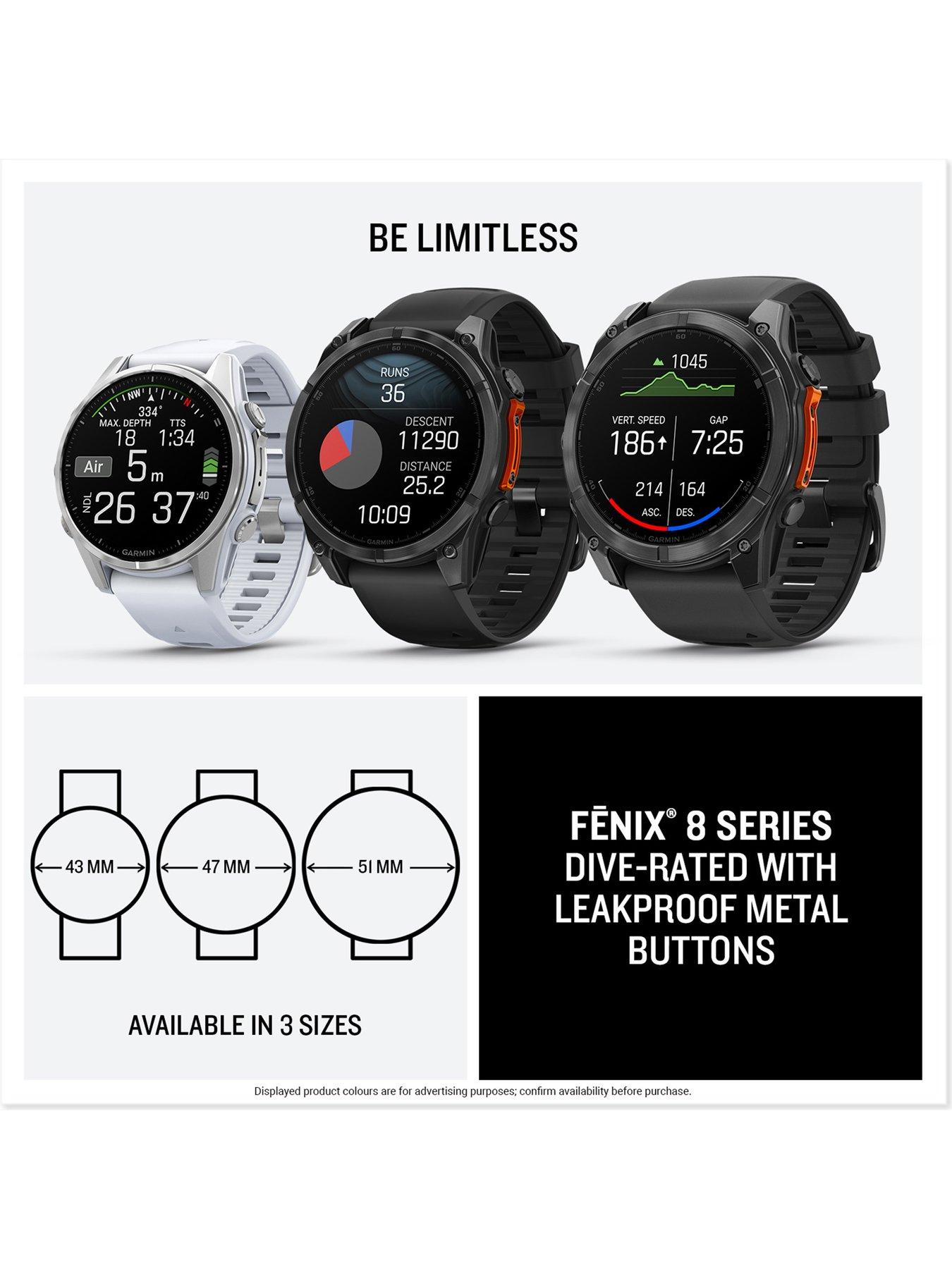 Image 7 of 7 of Garmin fenix 8 - 43 mm, AMOLED, Silver with Whitestone Silicone Band