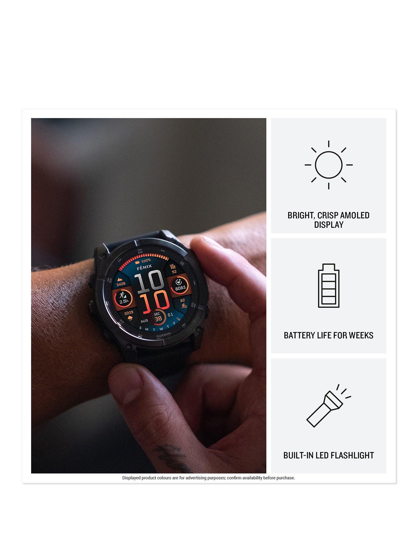 Image 3 of 7 of Garmin fenix 8 - 51 mm AMOLED Smartwatch -&nbsp;Slate Gray&nbsp;