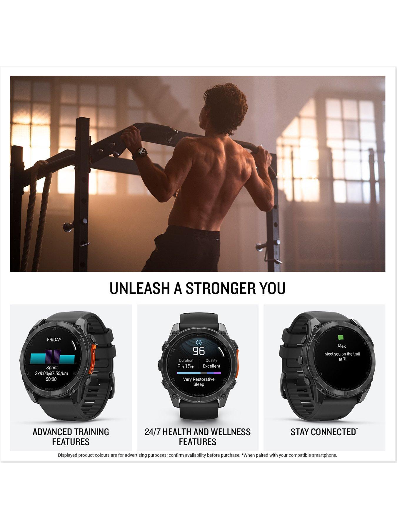 Image 4 of 7 of Garmin fenix 8 - 51 mm AMOLED Smartwatch -&nbsp;Slate Gray&nbsp;