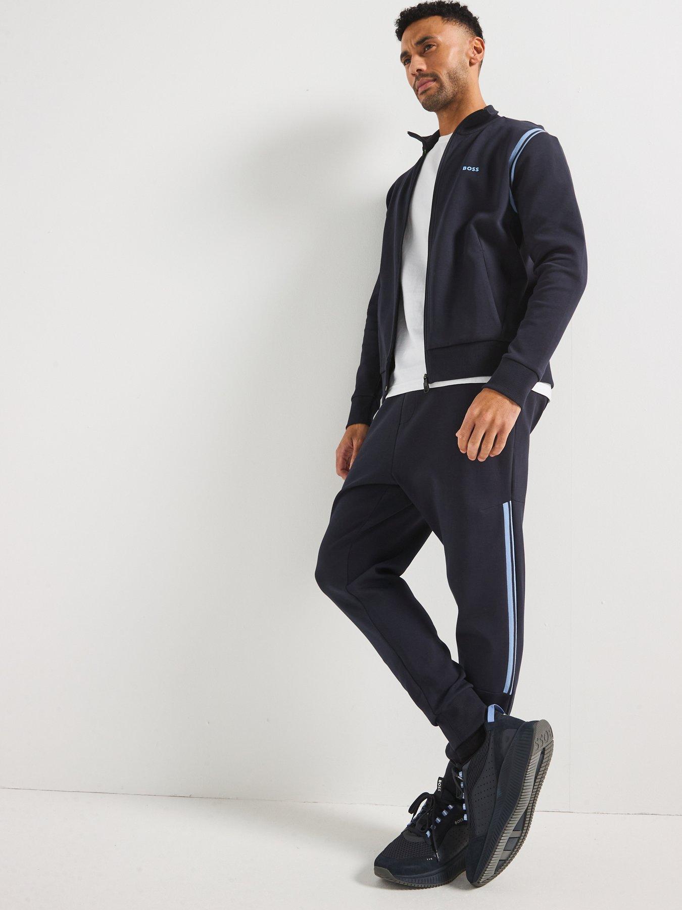  image of boss-regular-fit-zip-thru-tracksuit--navy