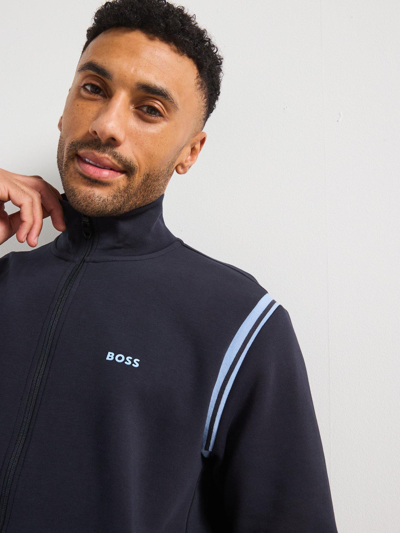  image of boss-regular-fit-zip-thru-tracksuit--navy