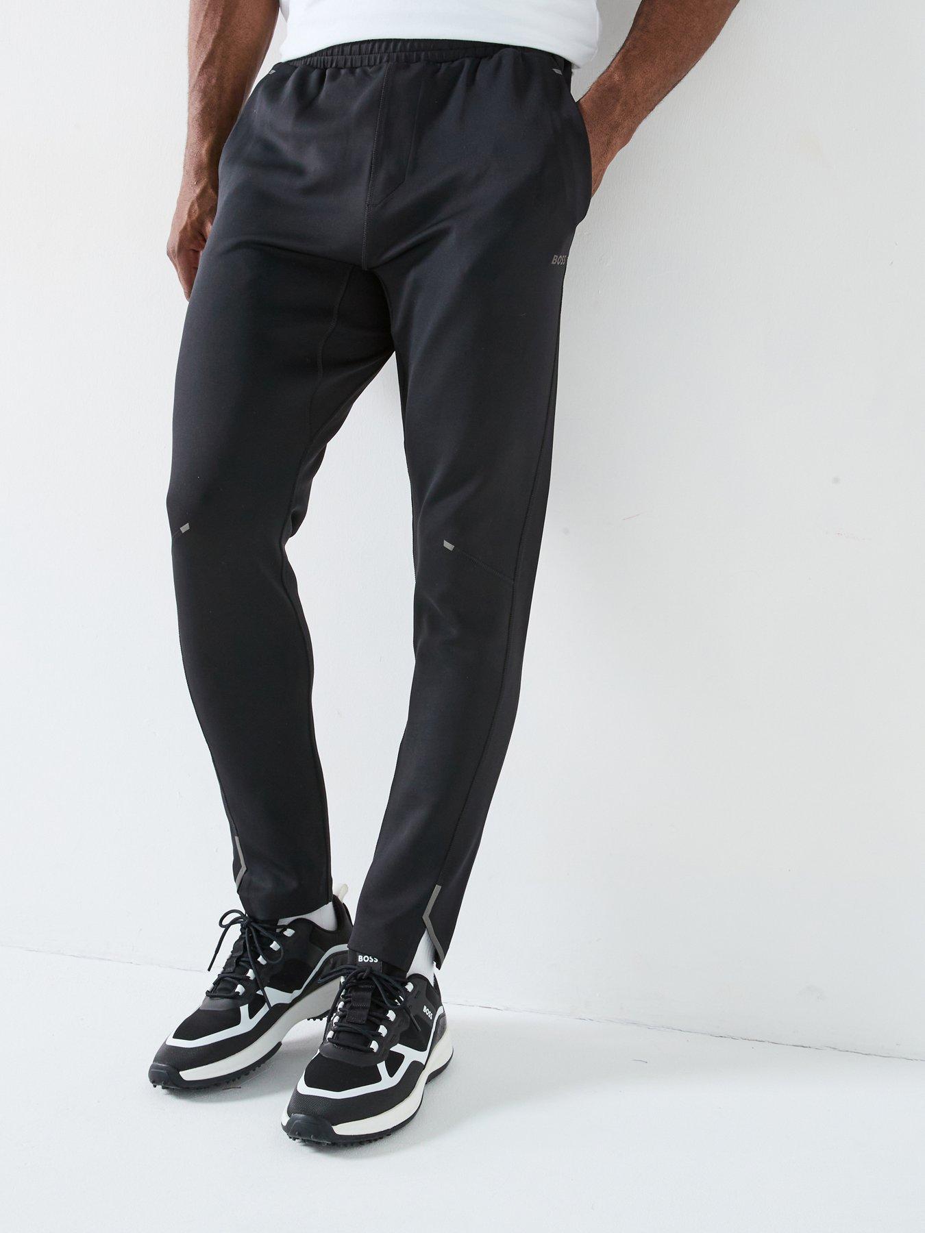 BOSS Hicon Active Stretch Tapered Joggers- Black
