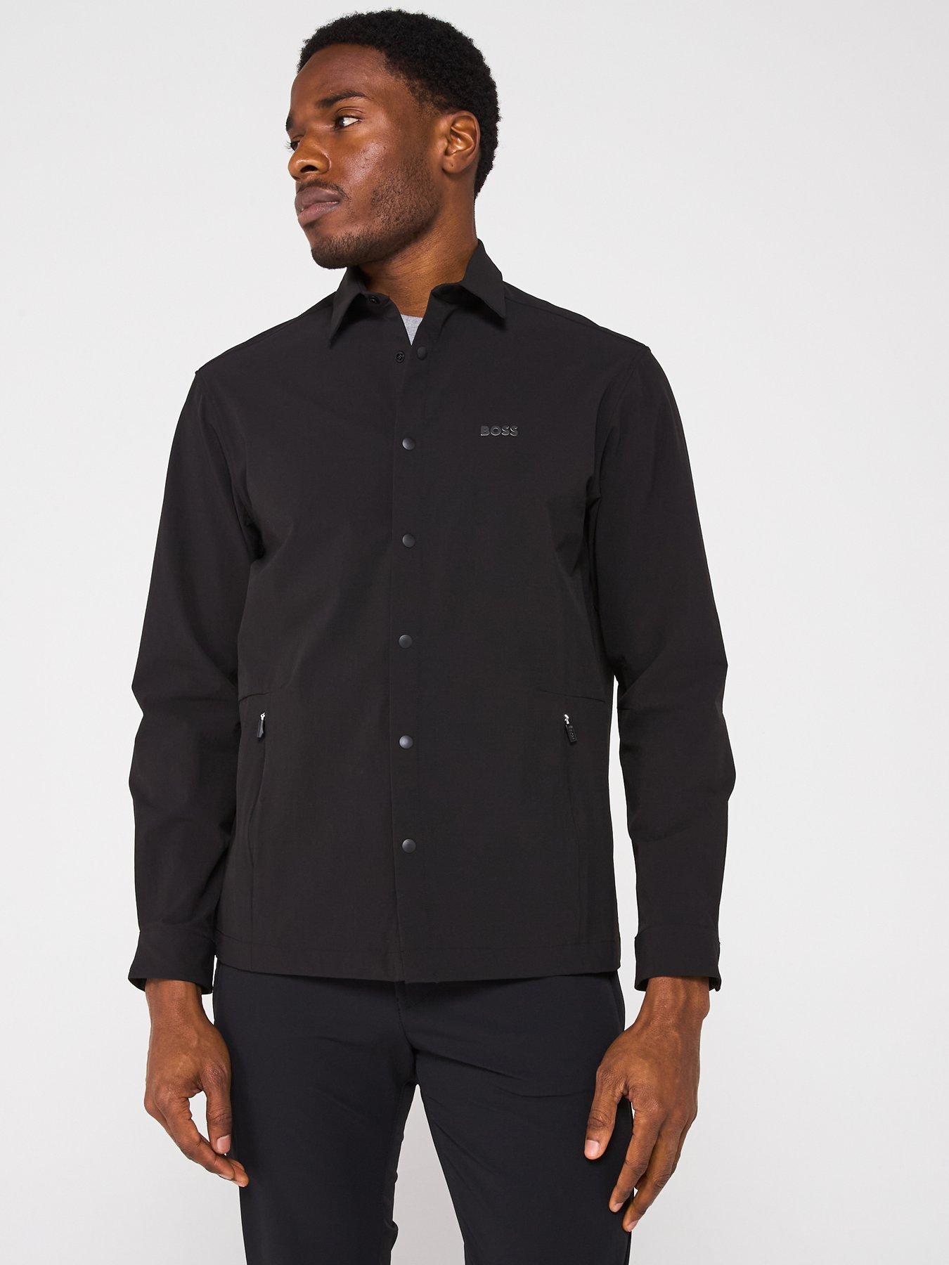boss-tech-relaxed-fit-nylon-stretch-overshirt-black