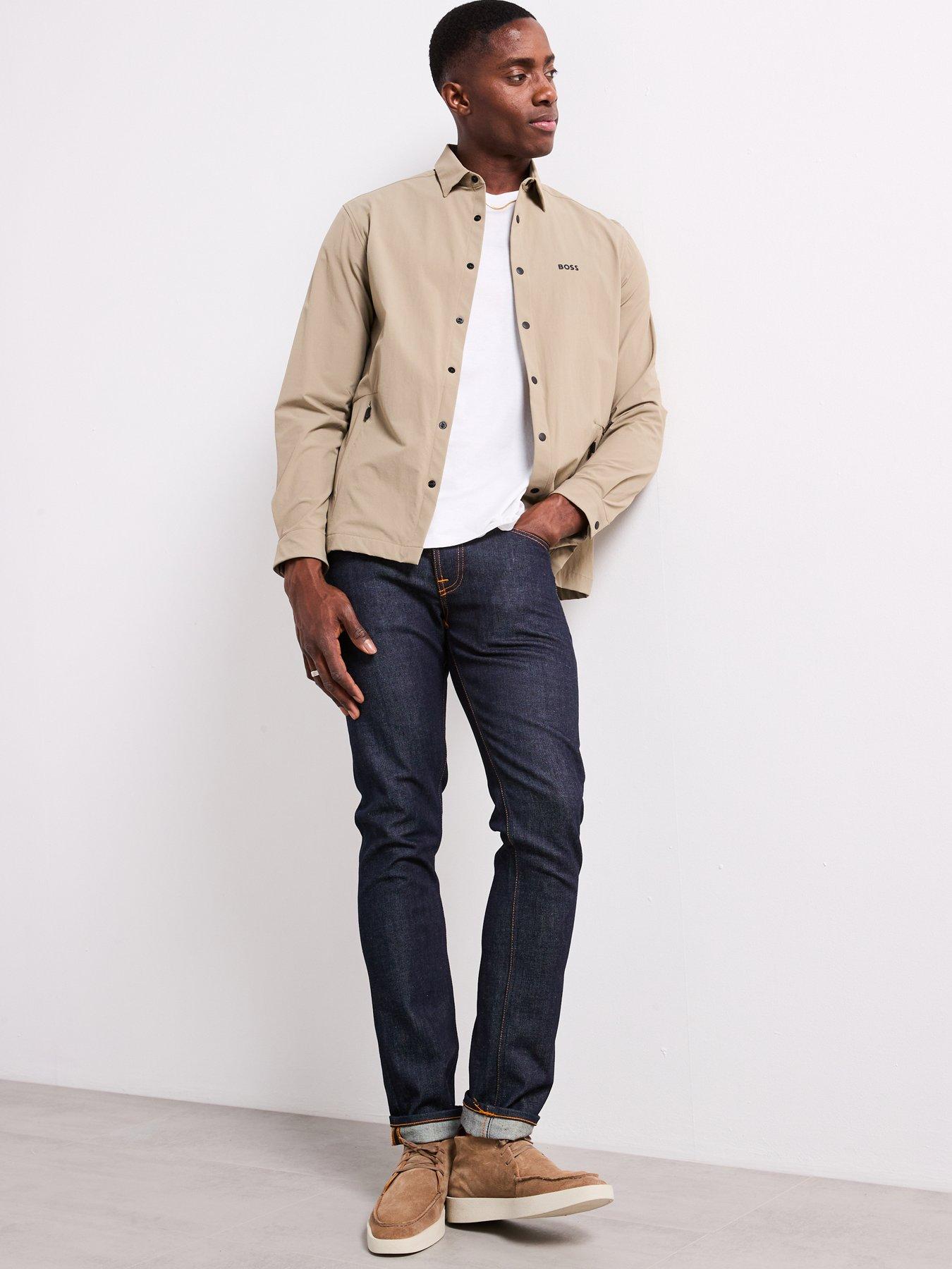 BOSS B_Basin Tech_L Relaxed Fit Nylon Stretch Overshirt - Khaki ...