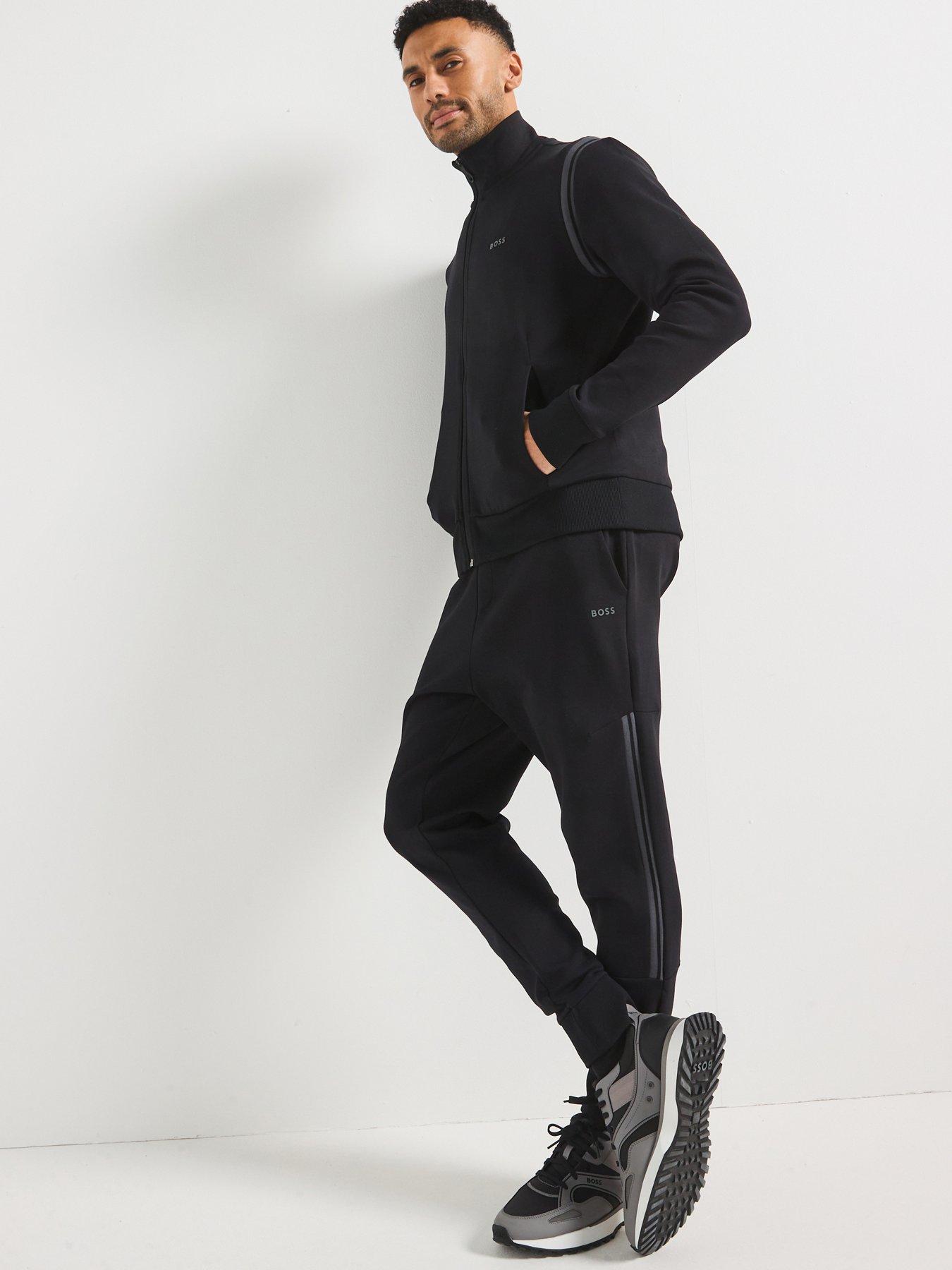 BOSS Regular Fit Zip Thru Tracksuit- Black
