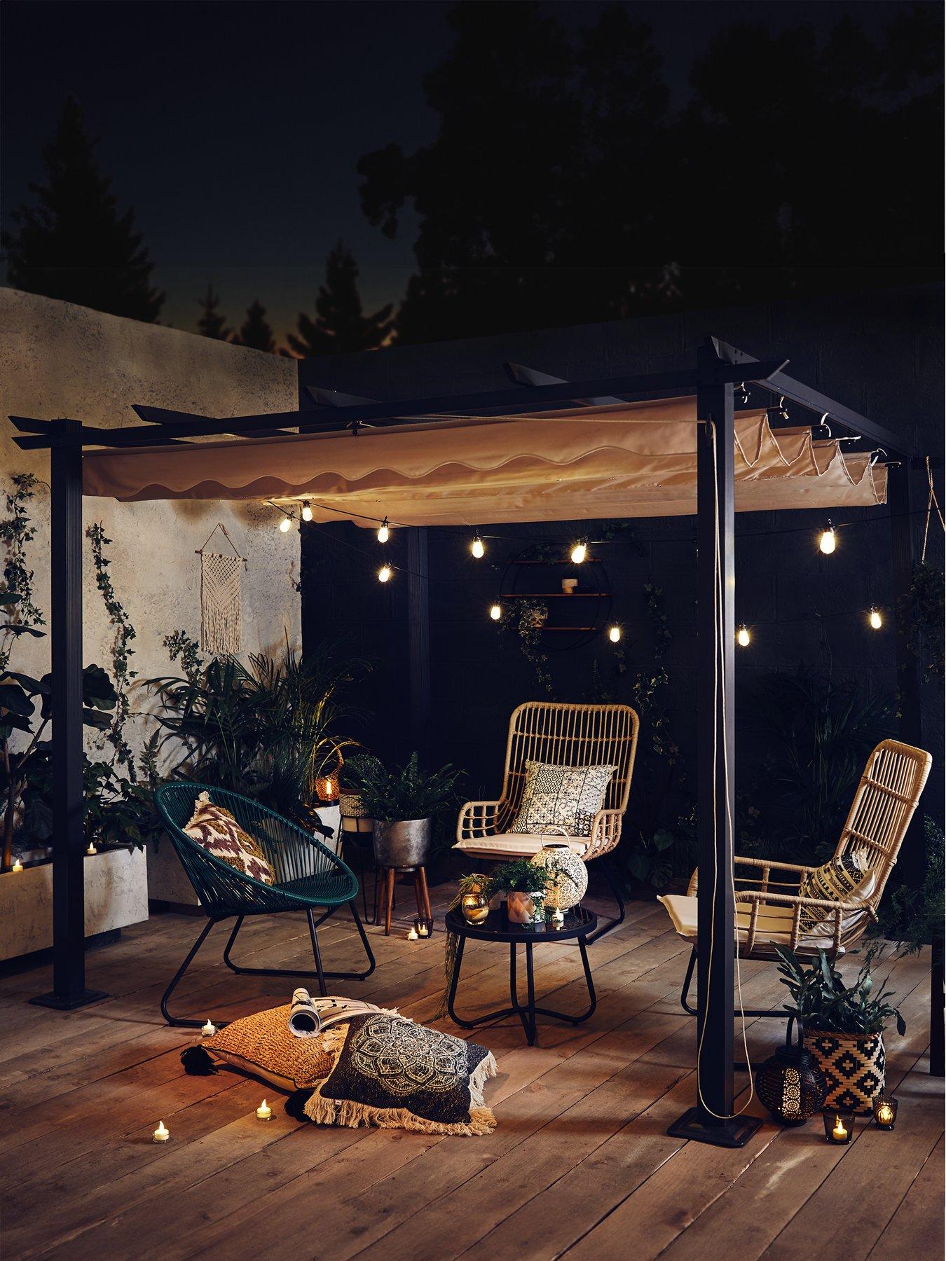 Very Home Aluminium 3 X 3M Gazebo With Adjustable Canopy