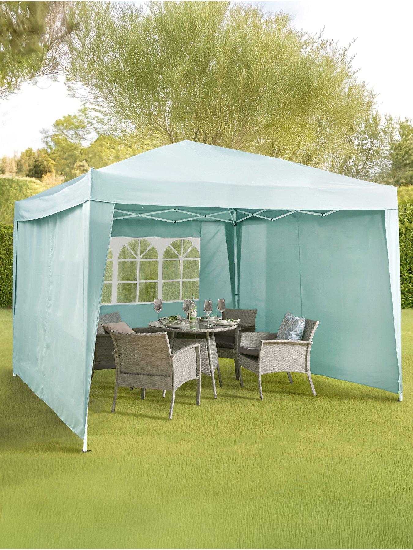 very-home-3-x-3m-pop-up-gazebo-with-3-piece-side-panels-blue