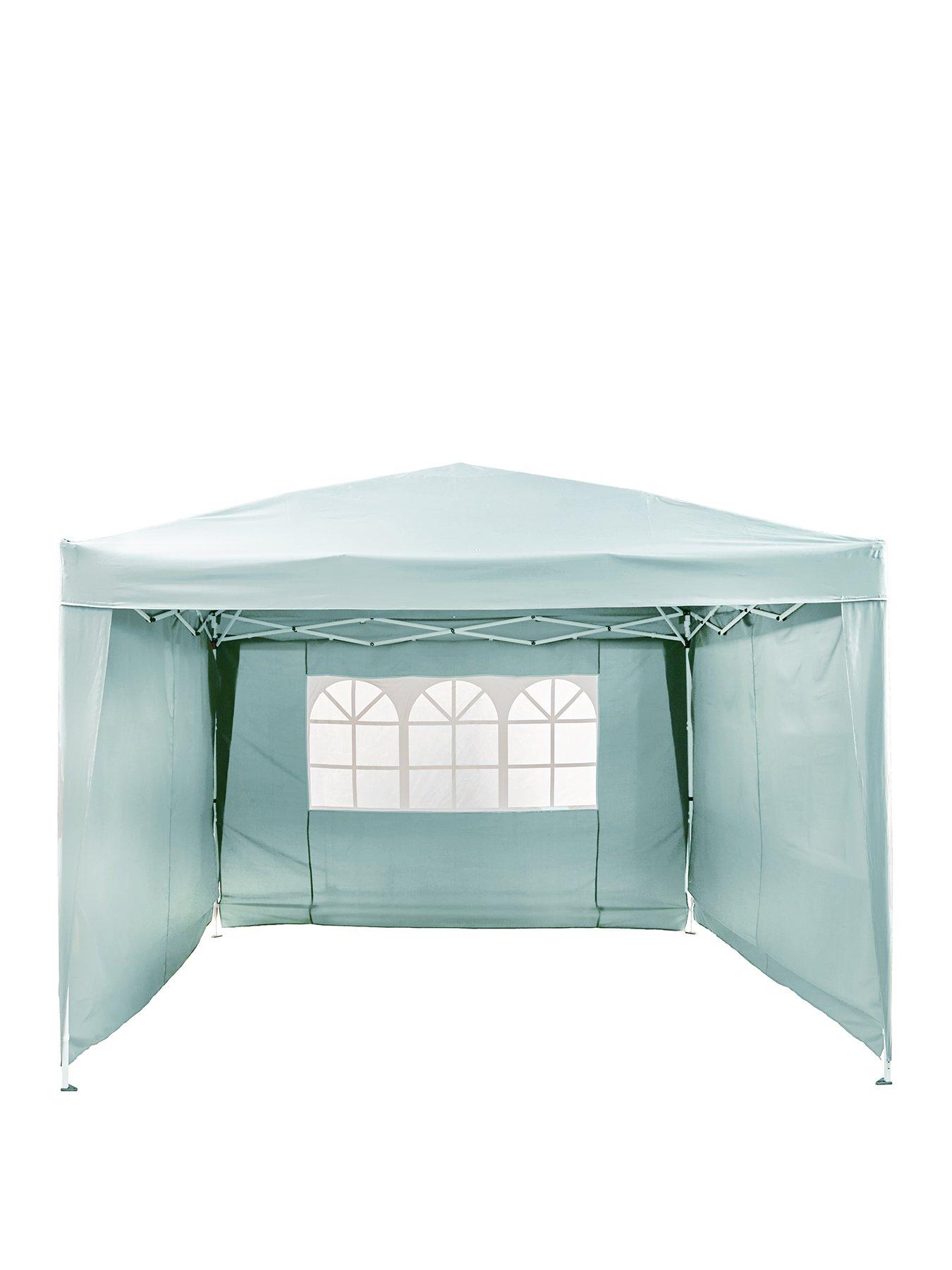  image of very-home-3-x-3m-pop-up-gazebo-with-3-piece-side-panels-blue