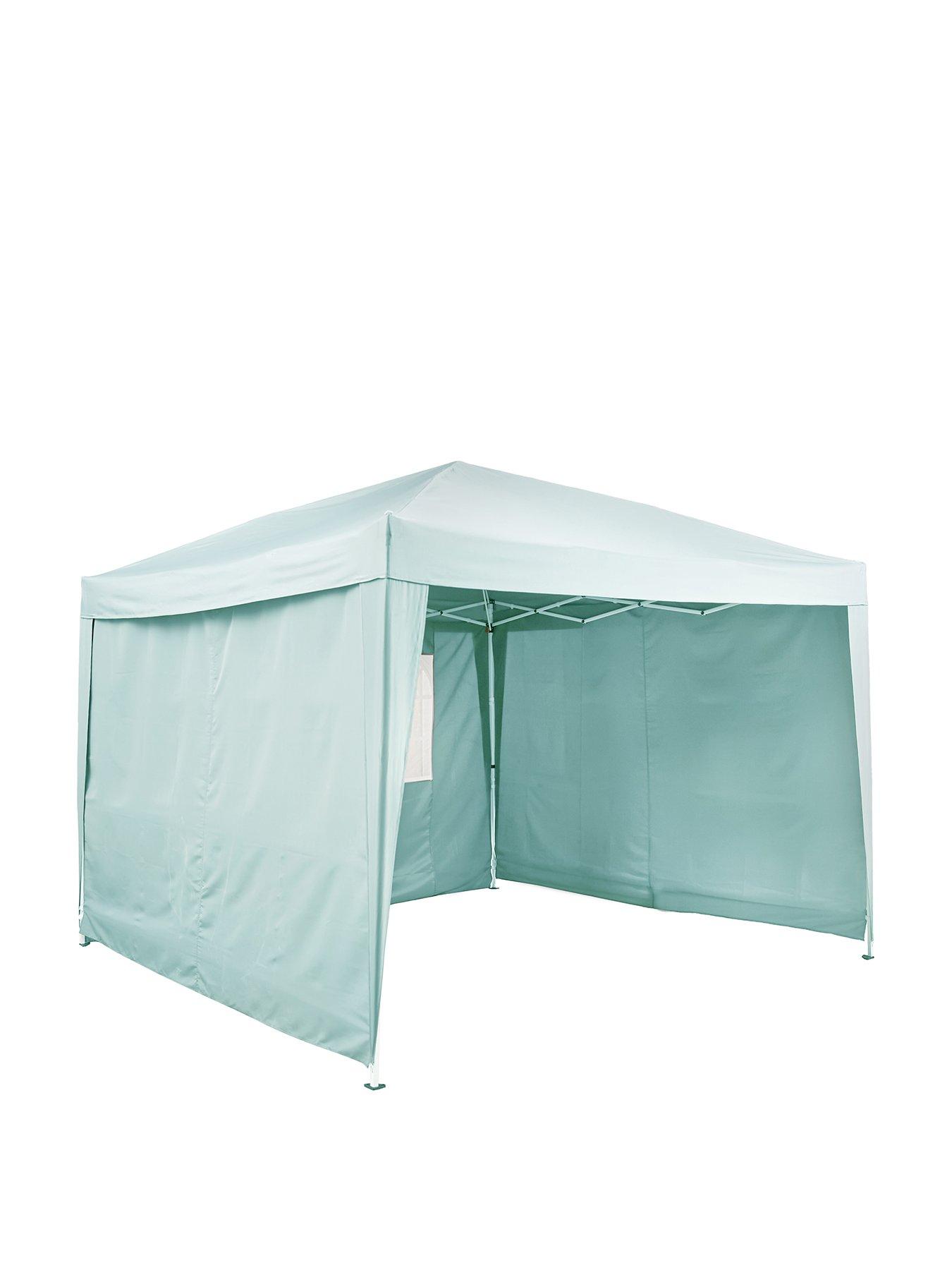  image of very-home-3-x-3m-pop-up-gazebo-with-3-piece-side-panels-blue