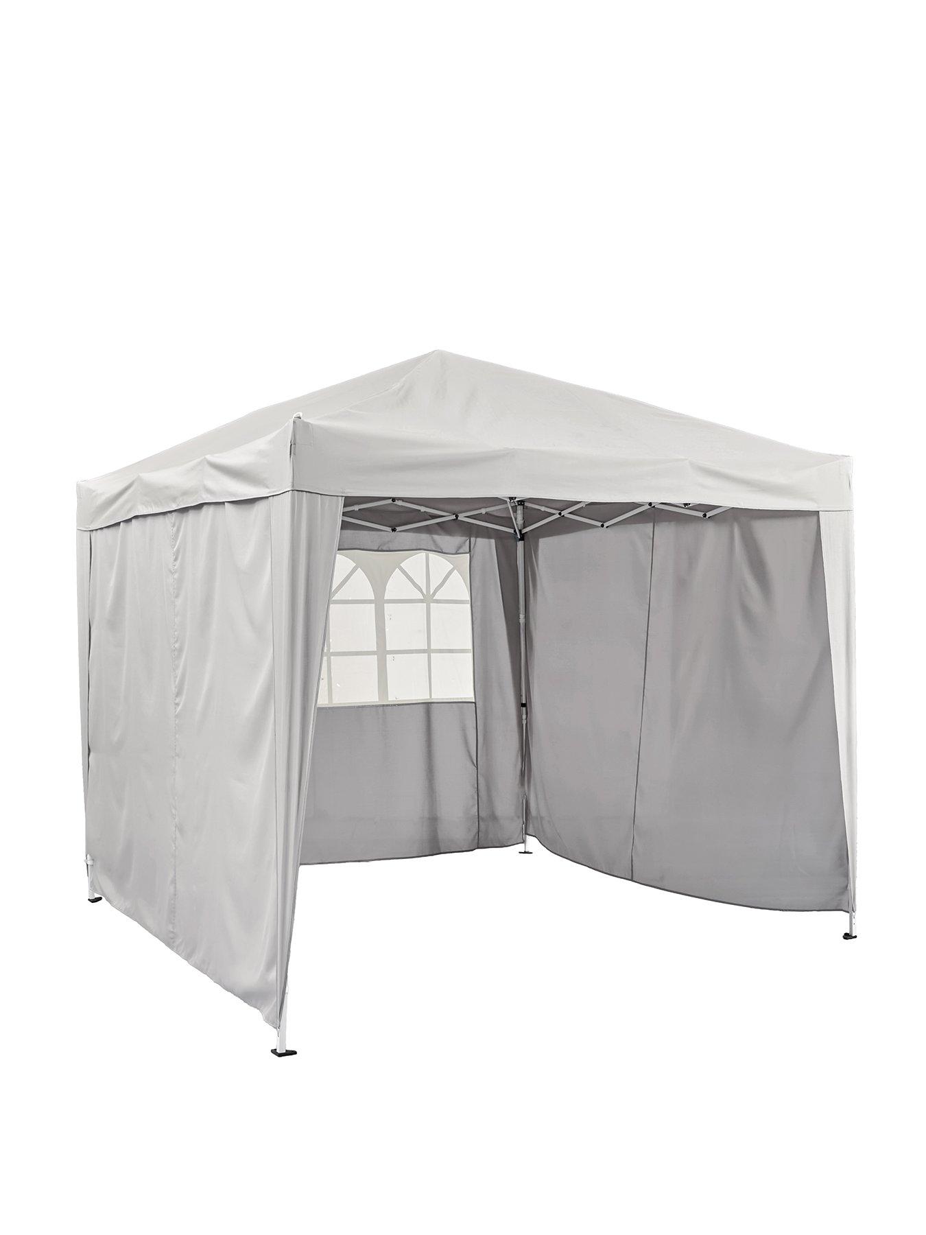  image of very-home-25-x-25m-pop-up-gazebo-with-3-piece-side-panels--grey