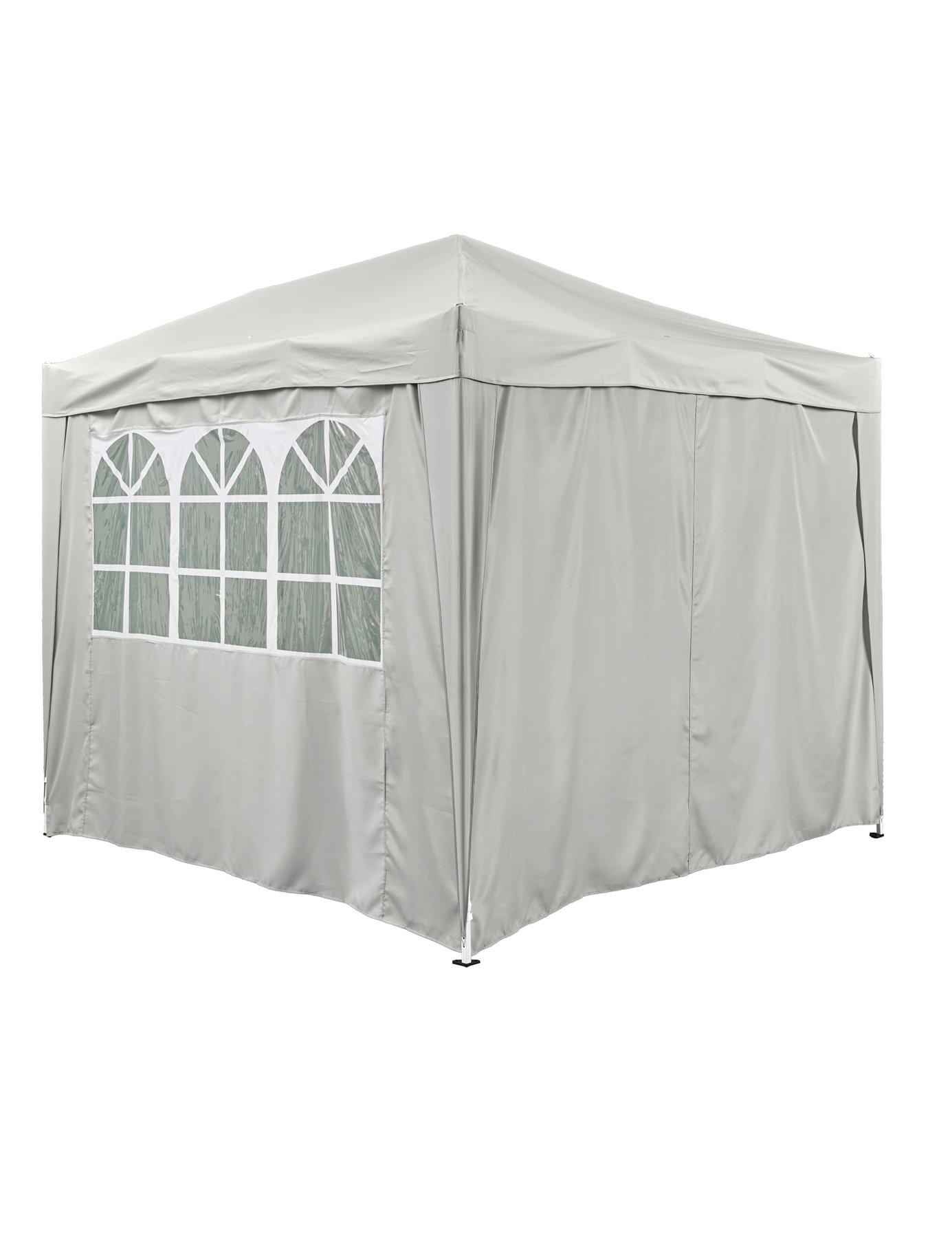  image of very-home-25-x-25m-pop-up-gazebo-with-3-piece-side-panels--grey