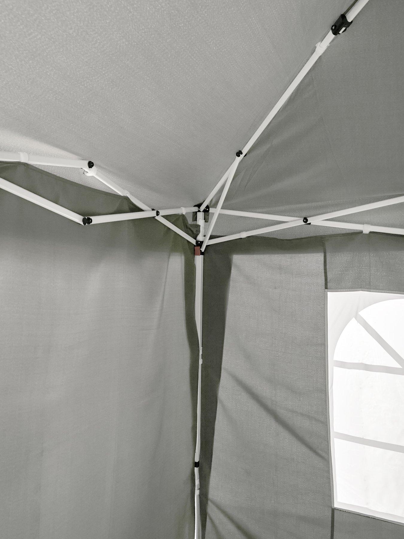 image of very-home-25-x-25m-pop-up-gazebo-with-3-piece-side-panels--grey