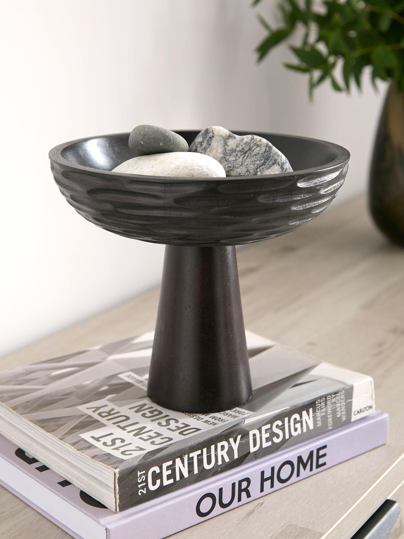  image of very-home-carved-wooden-raised-bowl