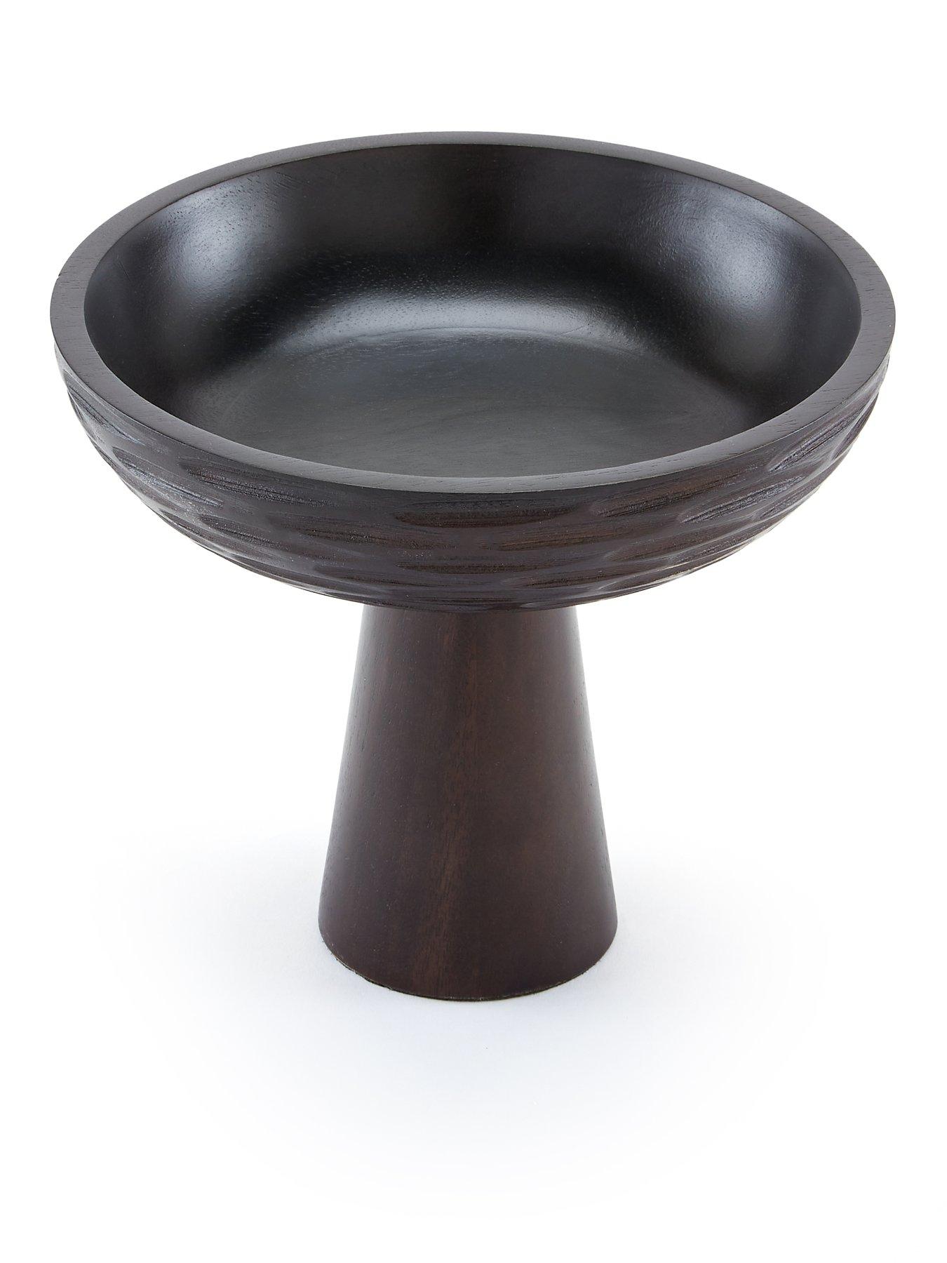  image of very-home-carved-wooden-raised-bowl