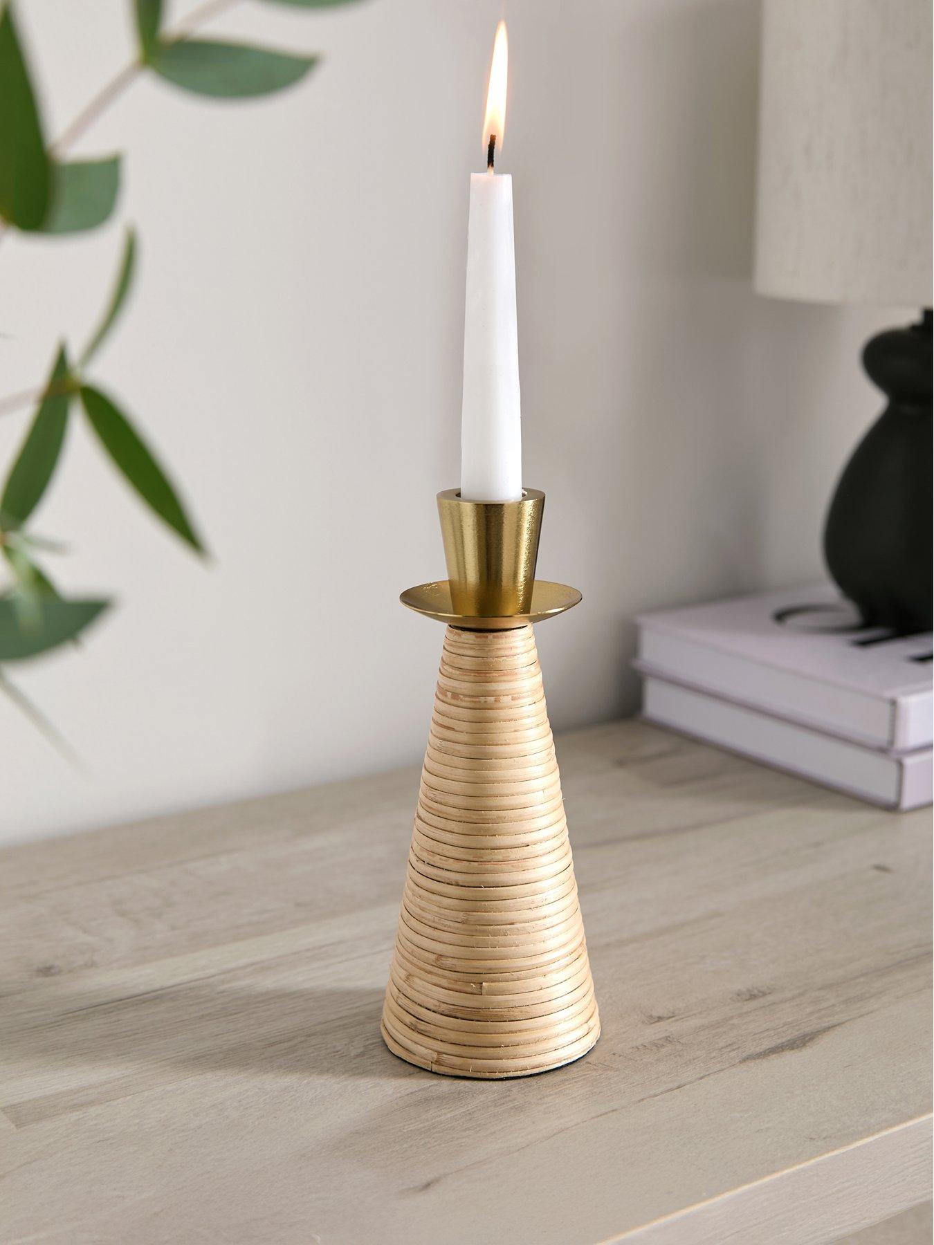 The Very Collection Bamboo Woven Candle Holder