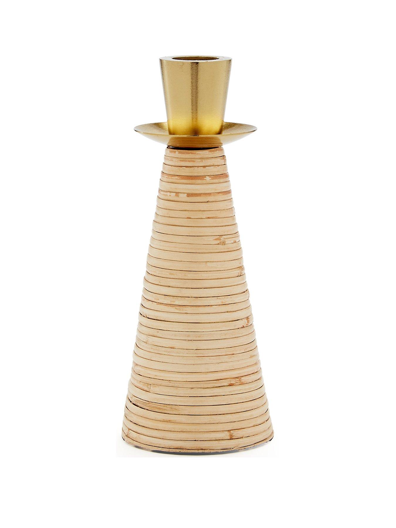  image of very-home-bamboo-woven-candle-holder