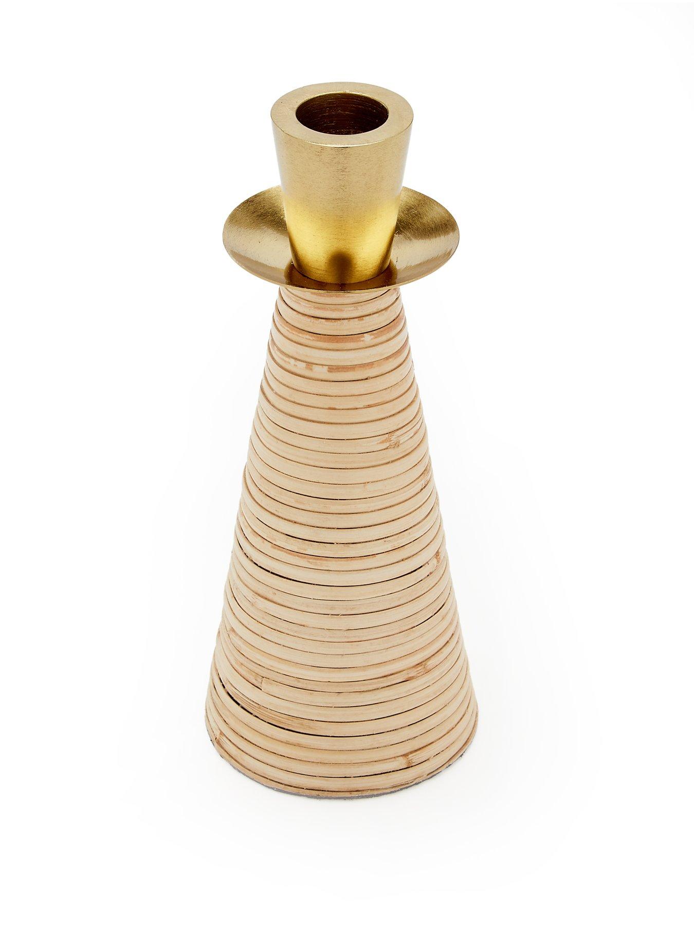  image of very-home-bamboo-woven-candle-holder