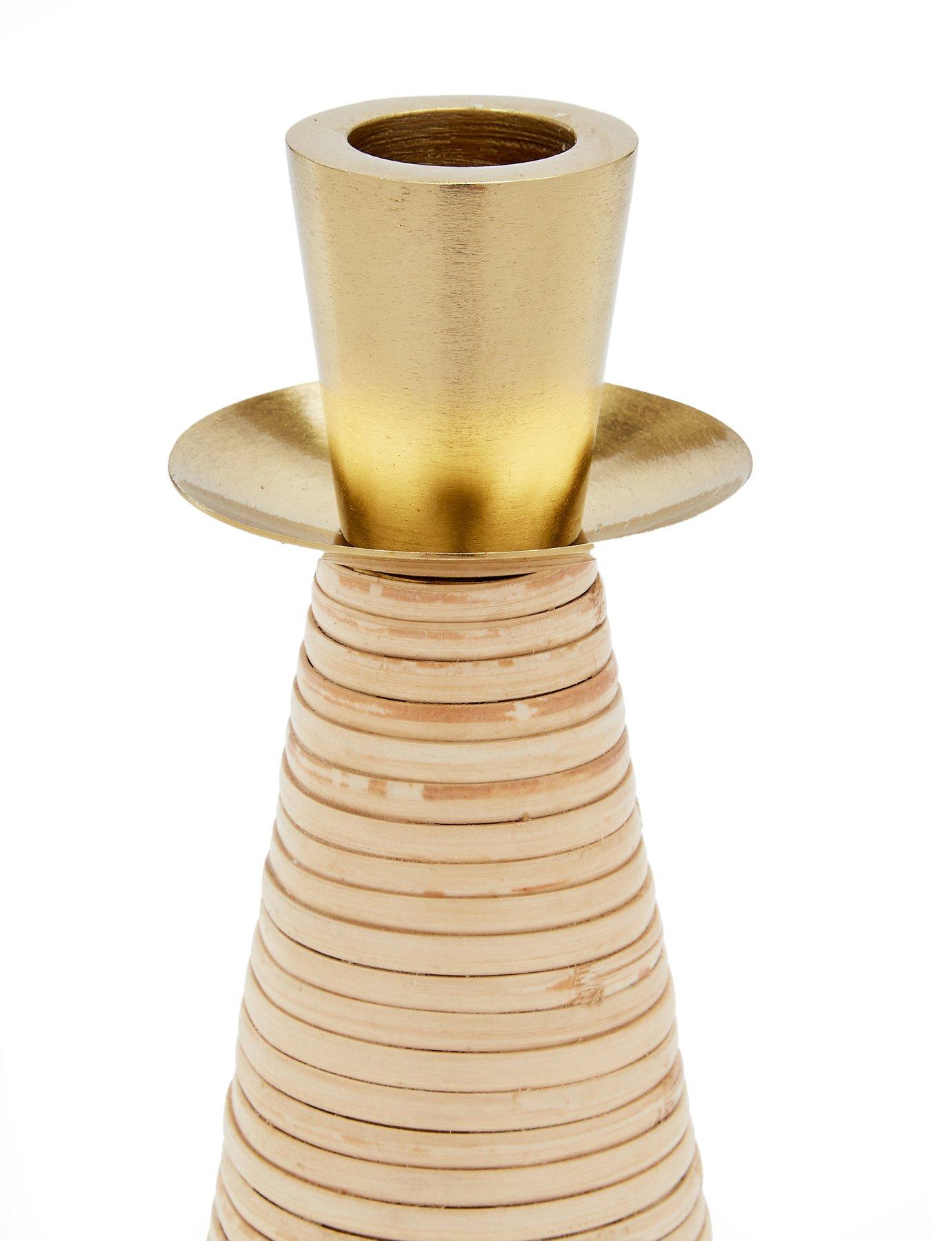  image of very-home-bamboo-woven-candle-holder