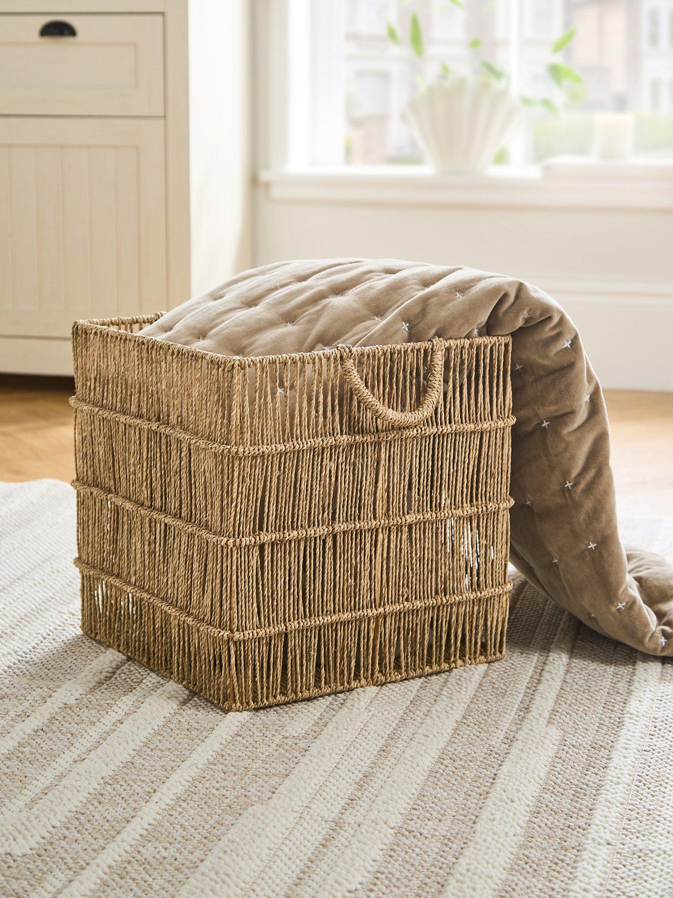 very-home-coastal-square-basket-large
