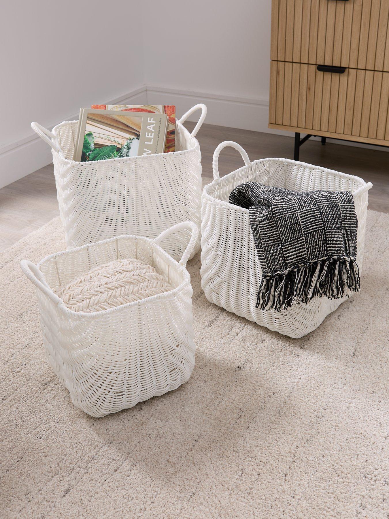 Very Home Square Basket Set 3 - 37/32/27cm