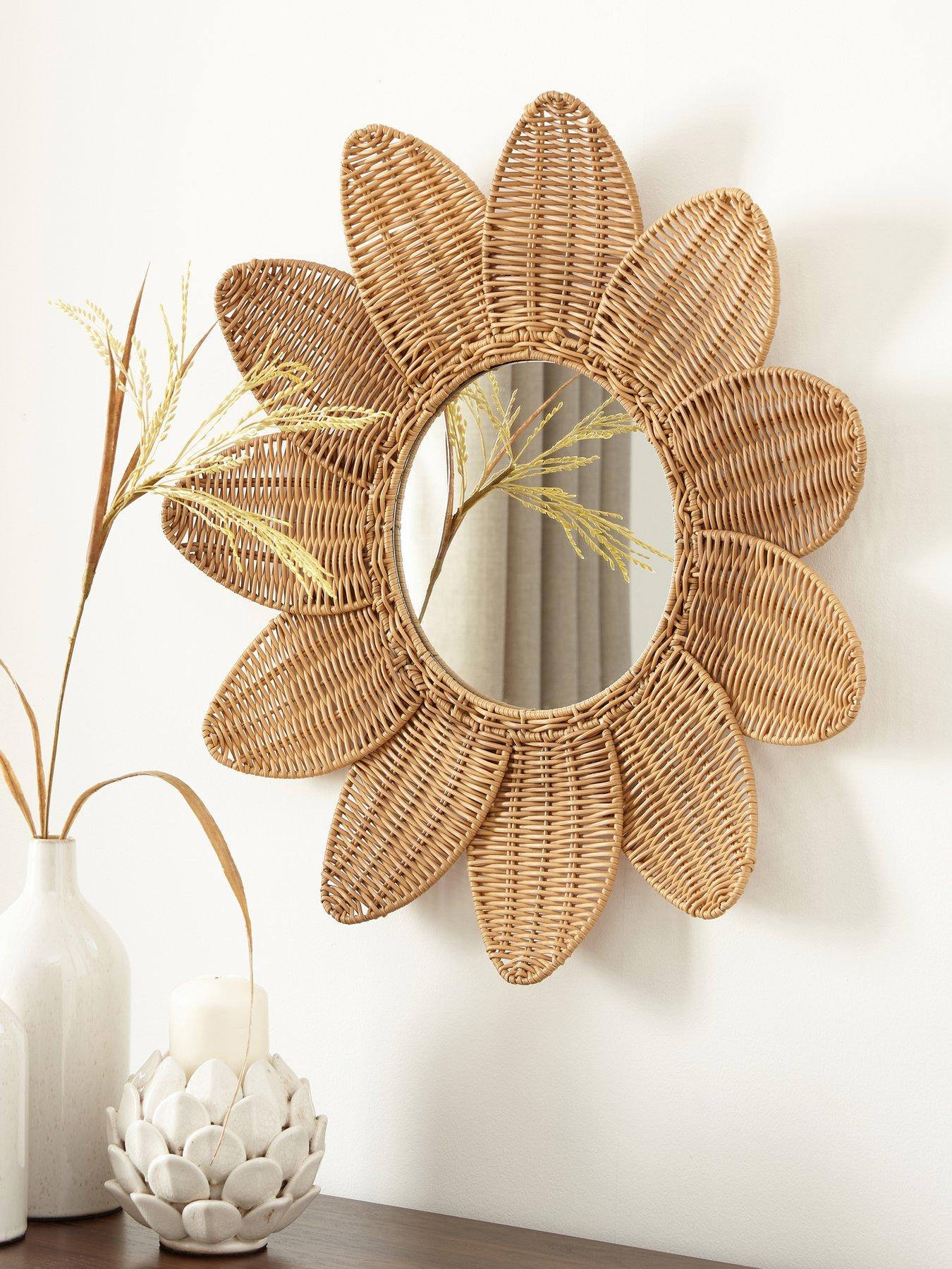 The Very Collection Flower Mirror Wall Décor 66cm