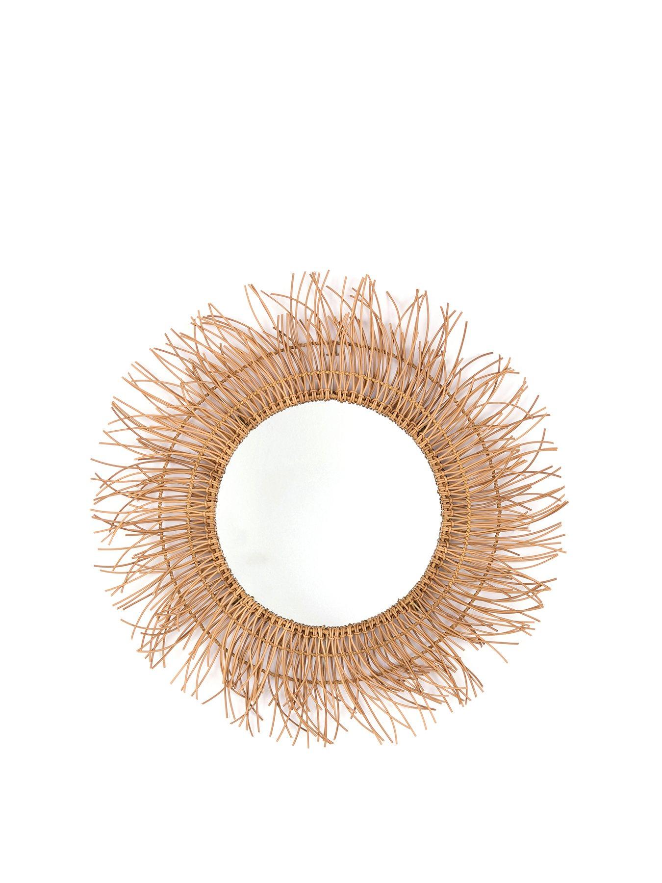 Image 2 of 4 of The Very Collection Round Tassle Mirror 70cm