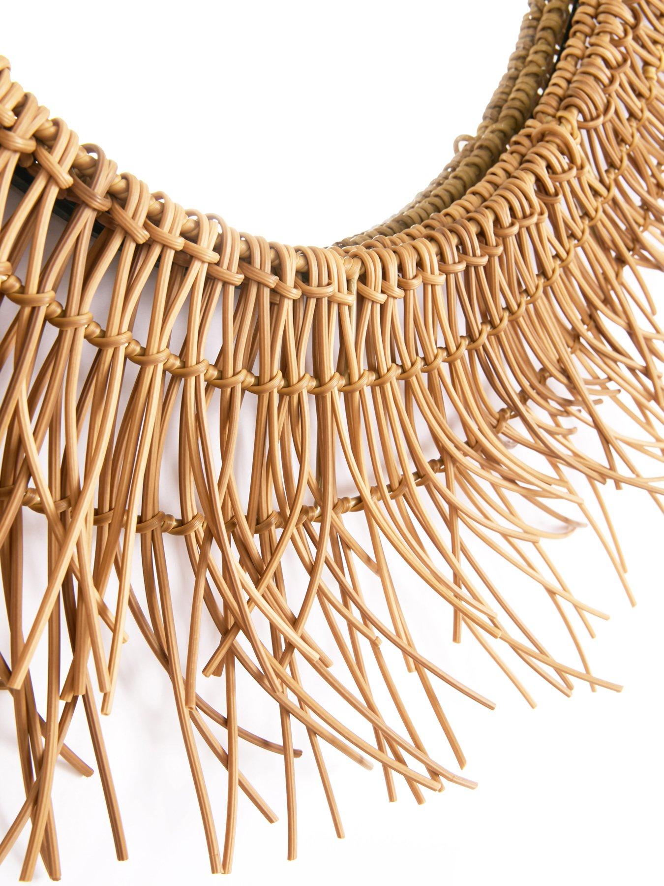 Image 4 of 4 of The Very Collection Round Tassle Mirror 70cm