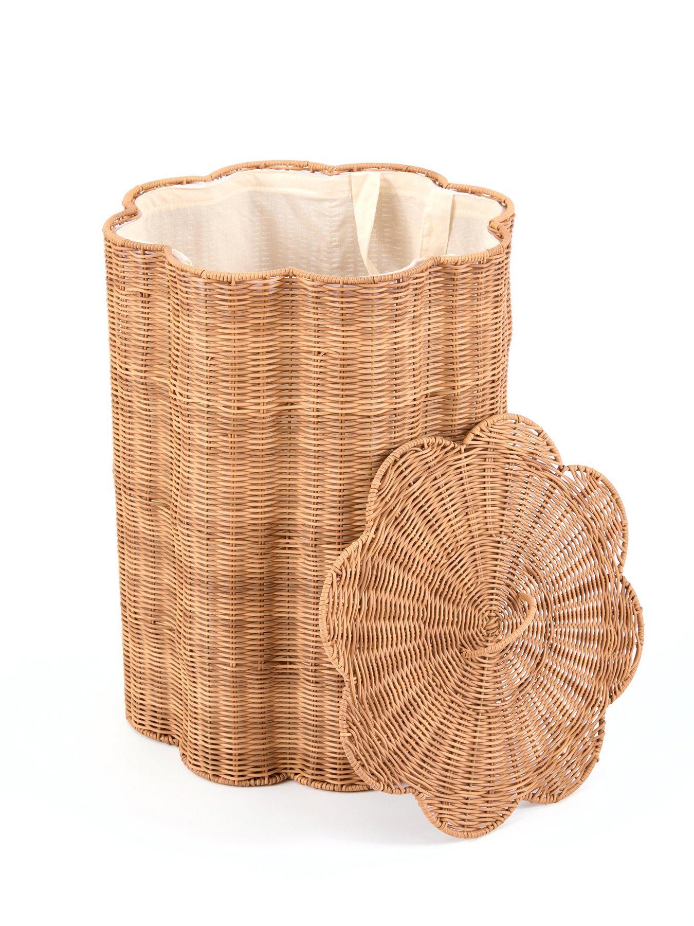  image of the-very-collection-scalloped-laundry-basket