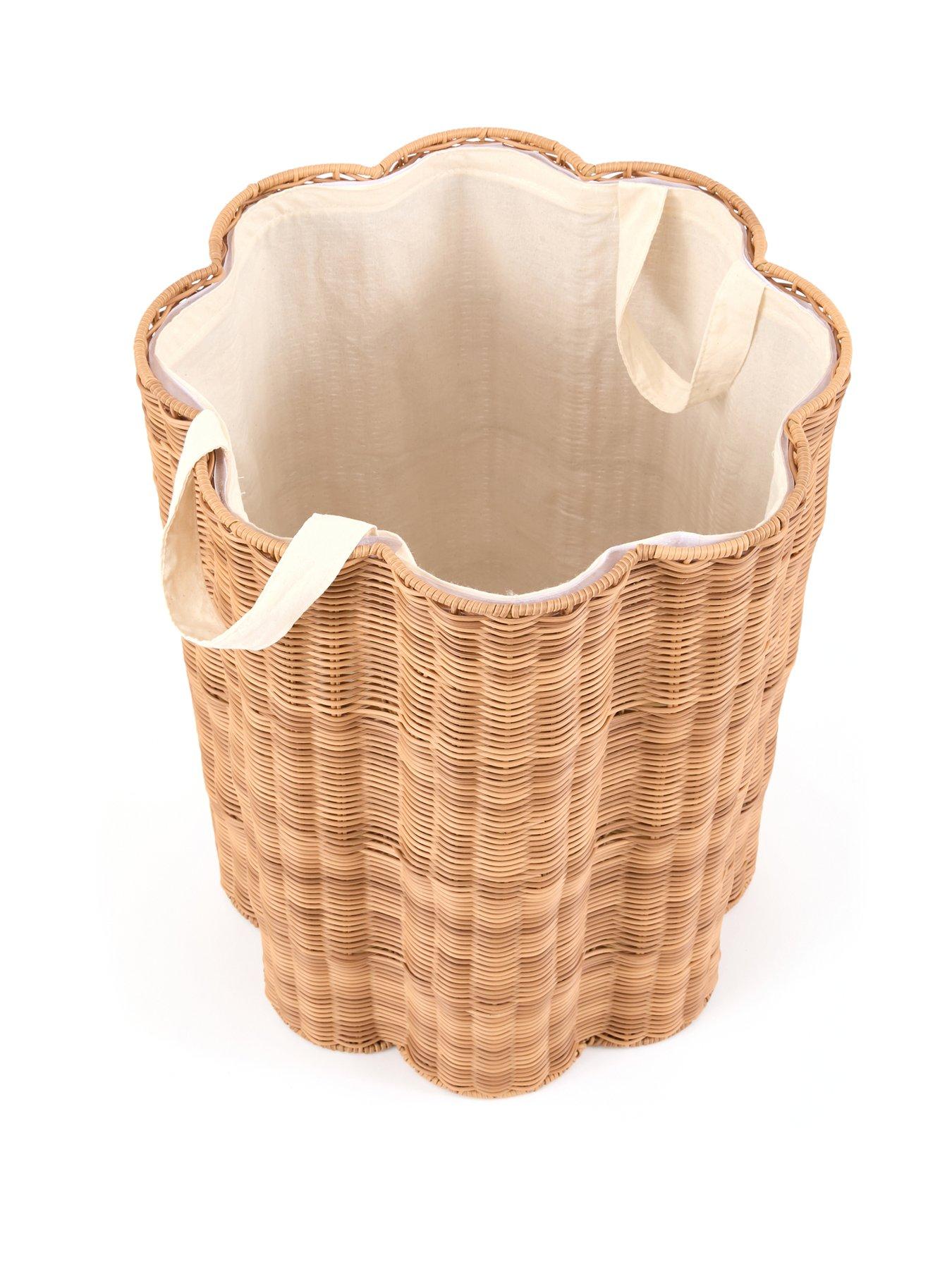  image of the-very-collection-scalloped-laundry-basket