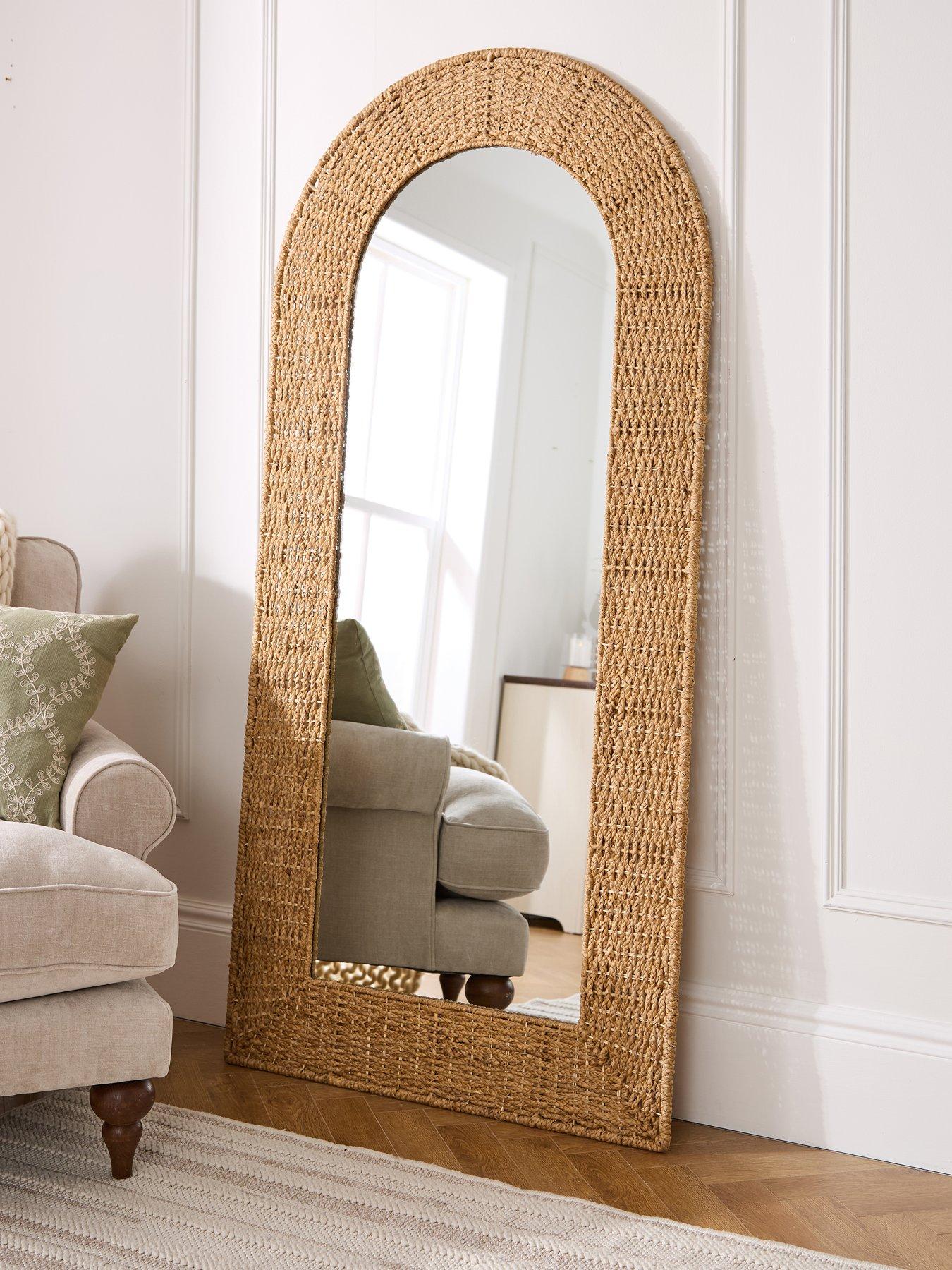 undefined Woven Leaner Mirror 178x86cm