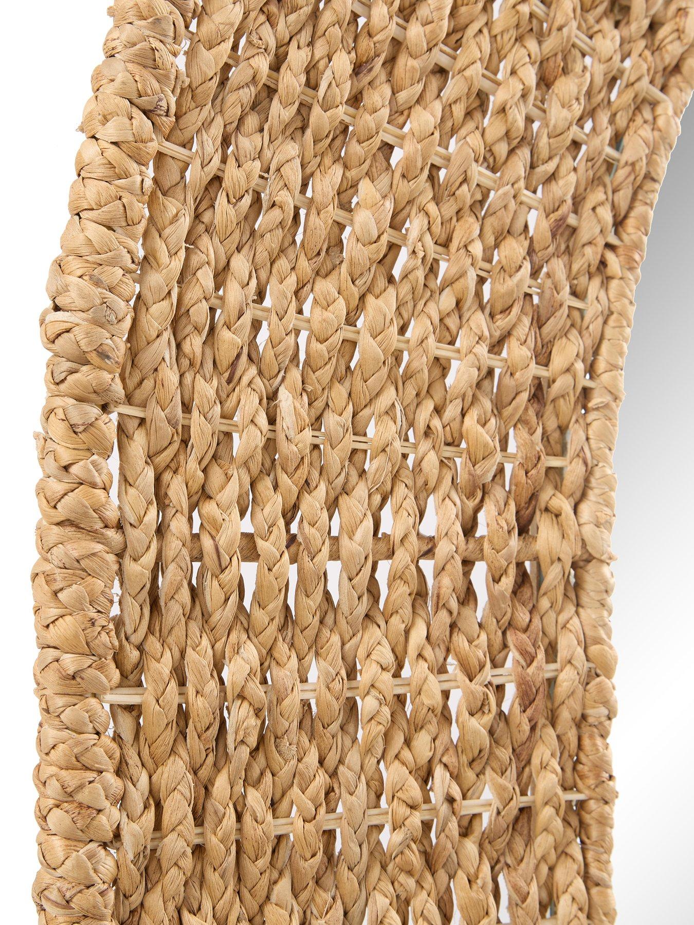 Image 4 of 7 of The Very Collection Woven Leaner Mirror 178x86cm