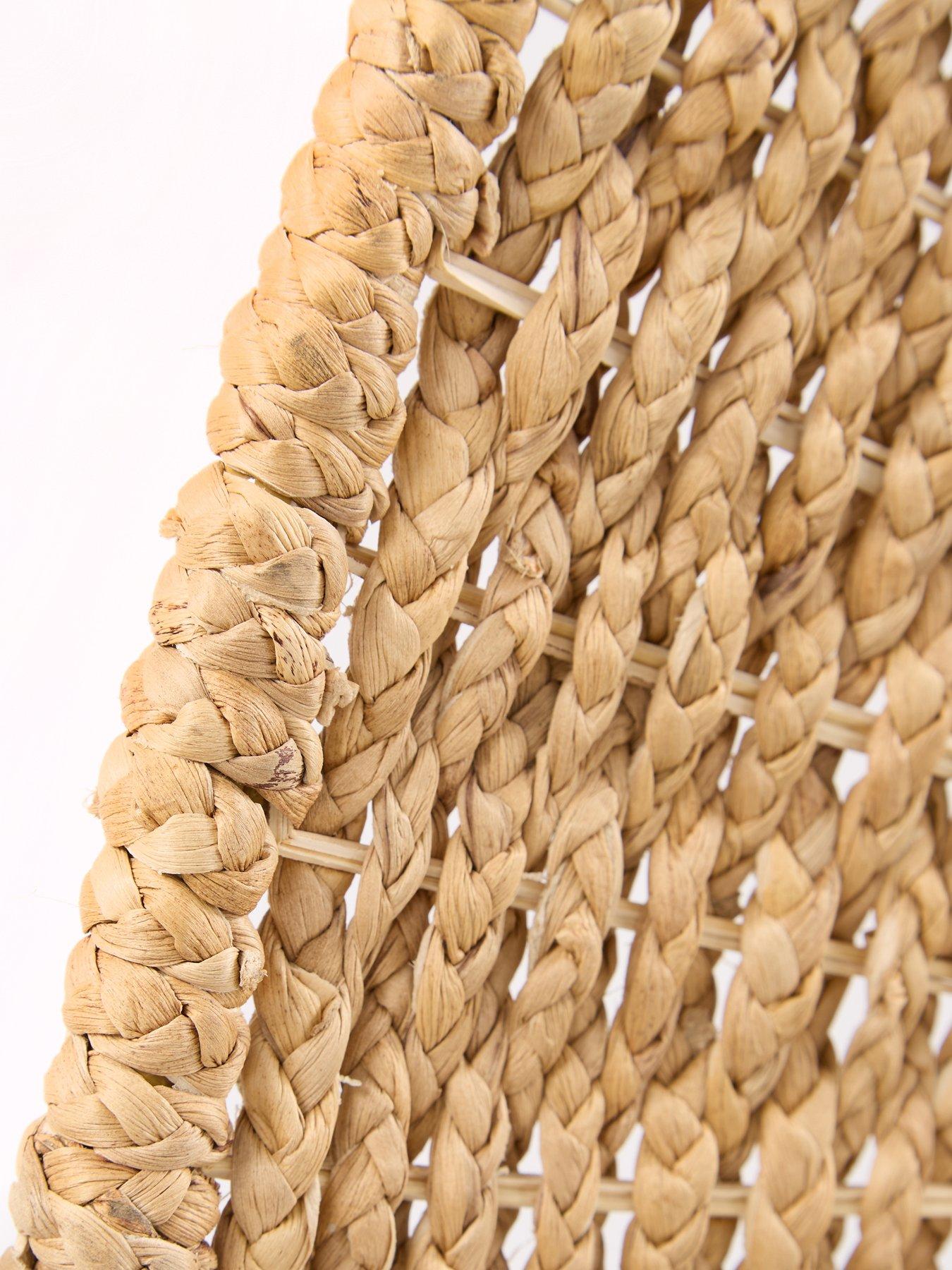 Image 5 of 7 of The Very Collection Woven Leaner Mirror 178x86cm