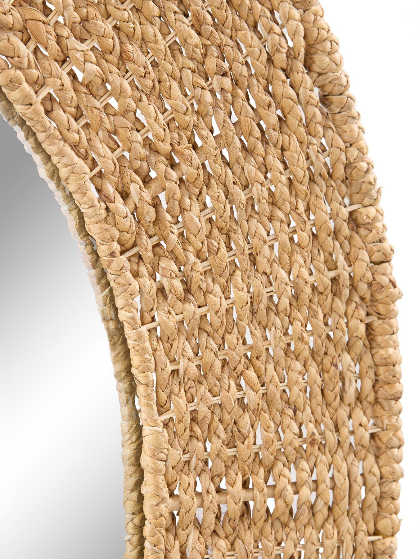 Image 6 of 7 of The Very Collection Woven Leaner Mirror 178x86cm