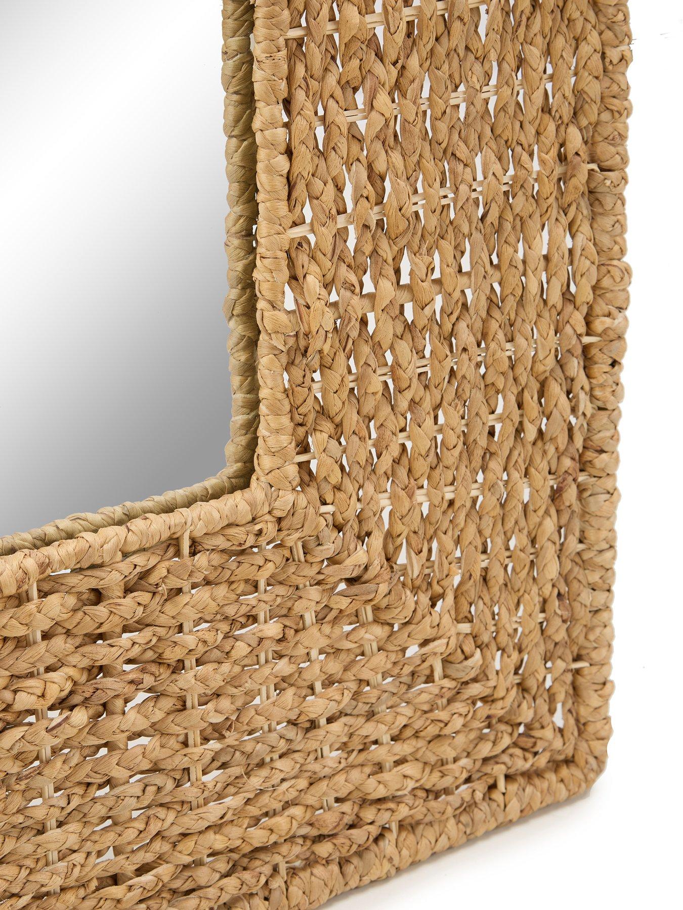 Image 7 of 7 of The Very Collection Woven Leaner Mirror 178x86cm