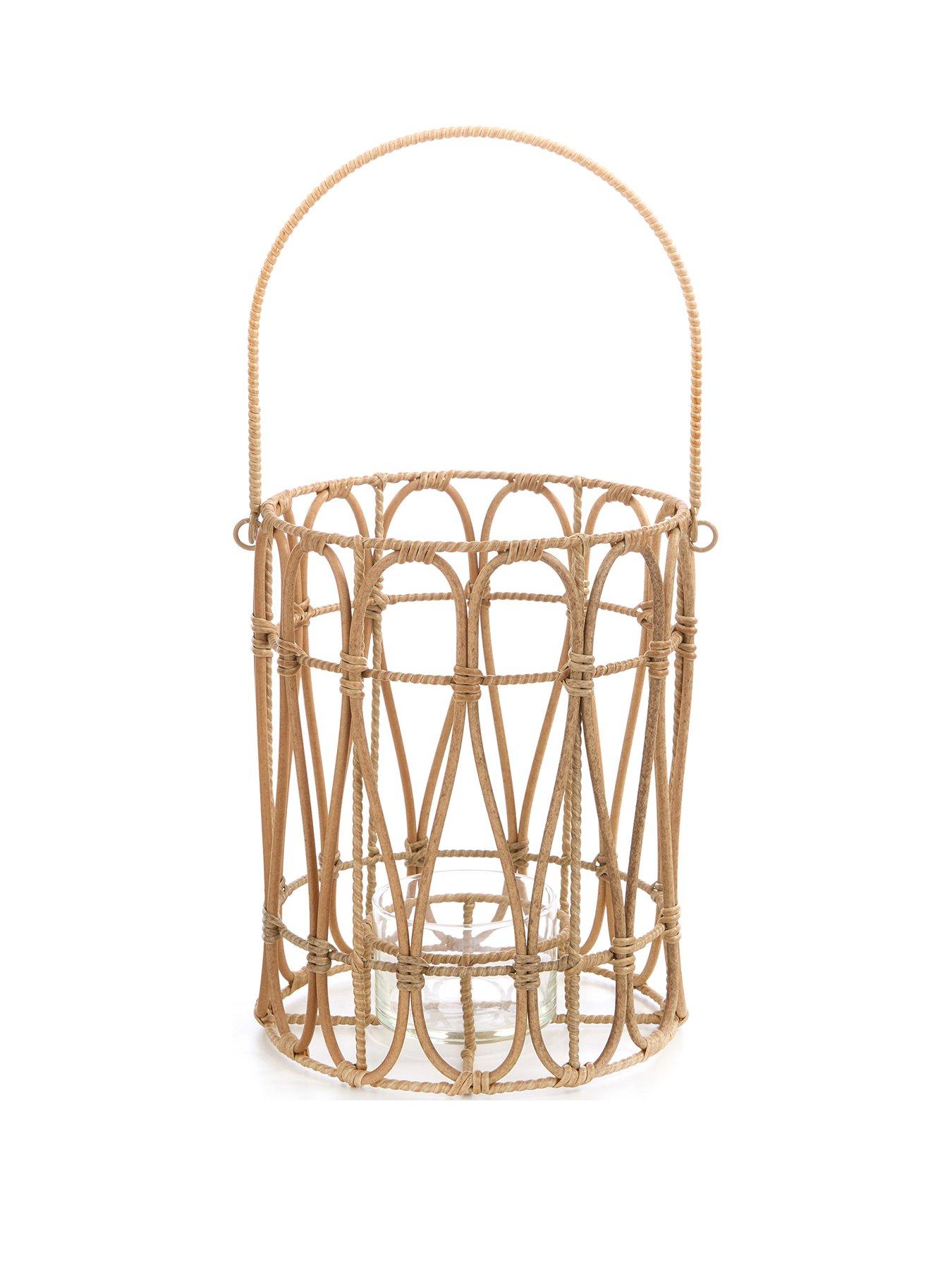 stillFront image of very-home-vintage-rattan-lantern-with-handle-small