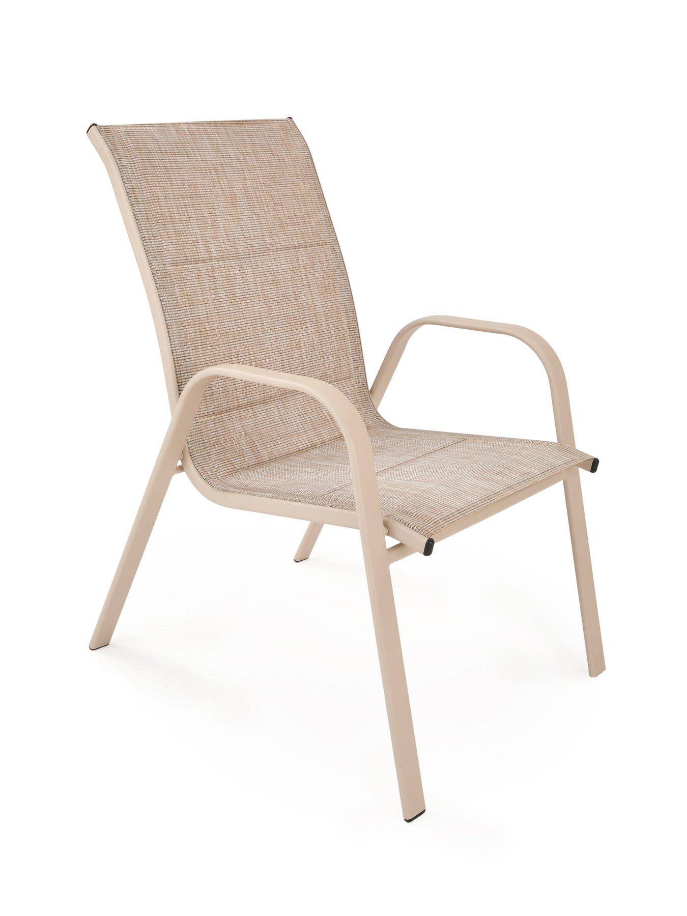  image of very-home-vermont-6-seater-dining-set-with-air-padded-texilene-chair-and-parasol
