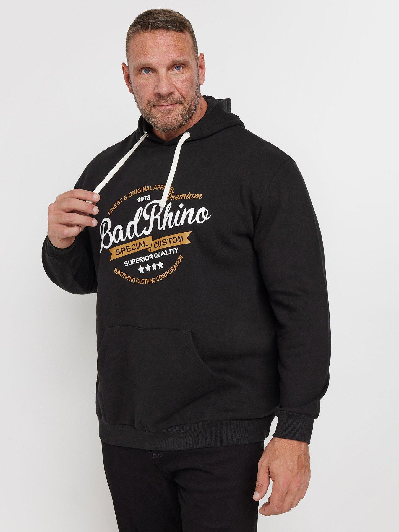 undefined Big  &  Tall Printed Hoodie - Black