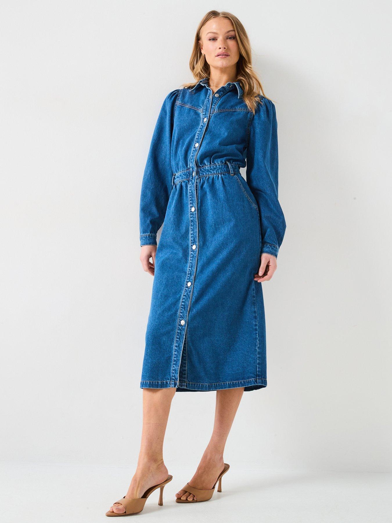 v-by-very-boho-midi-denim-shirt-dress-dark-wash