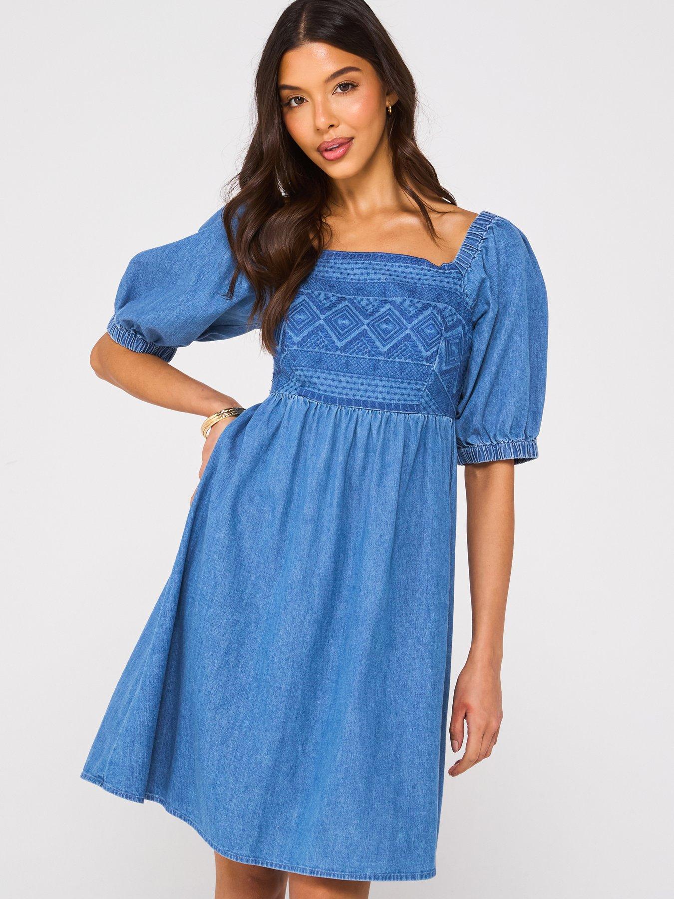 v-by-very-embroidered-denim-smock-dress-mid-wash