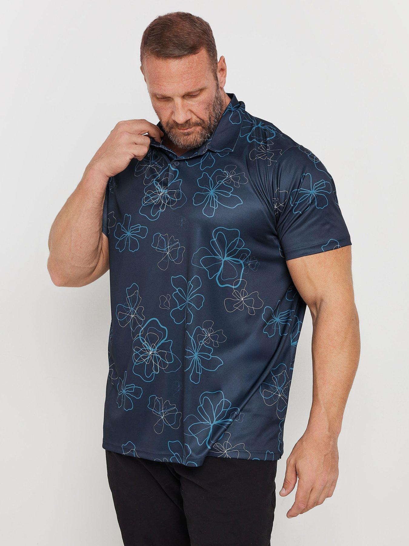 Image 1 of 1 of BadRhino Br Golf Floral Polo Shirt