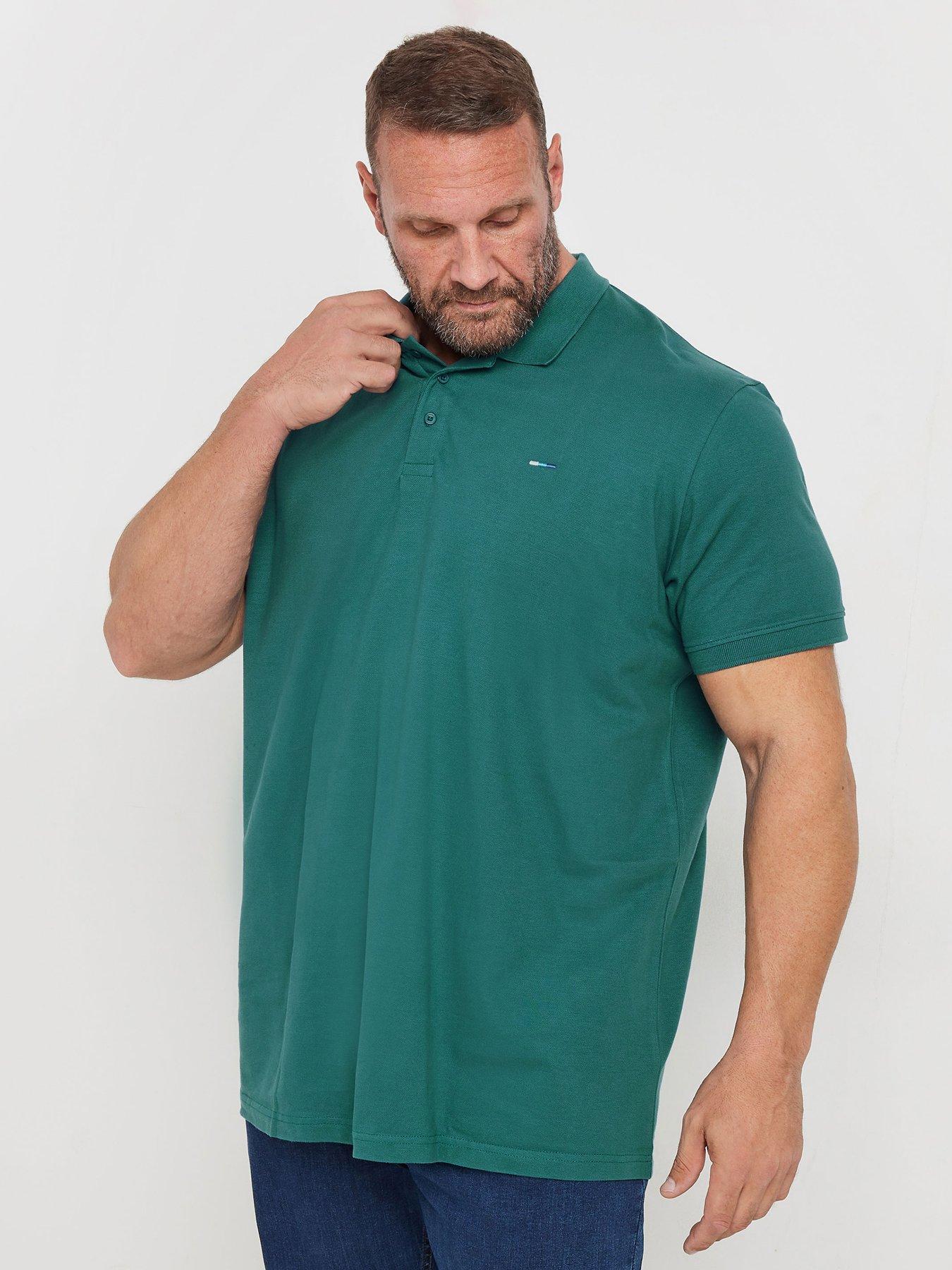 undefined Big  &  Tall Plain Polo Shirt - Green