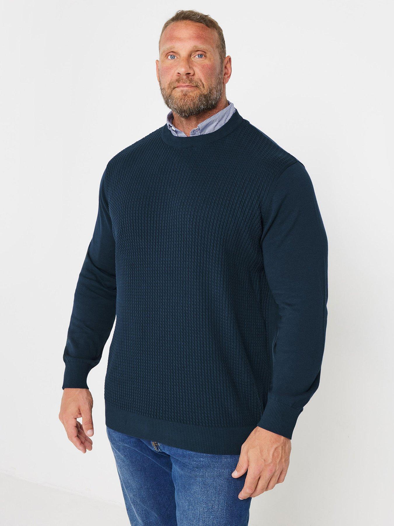 badrhino-cable-navy-knitted-jumper-blue