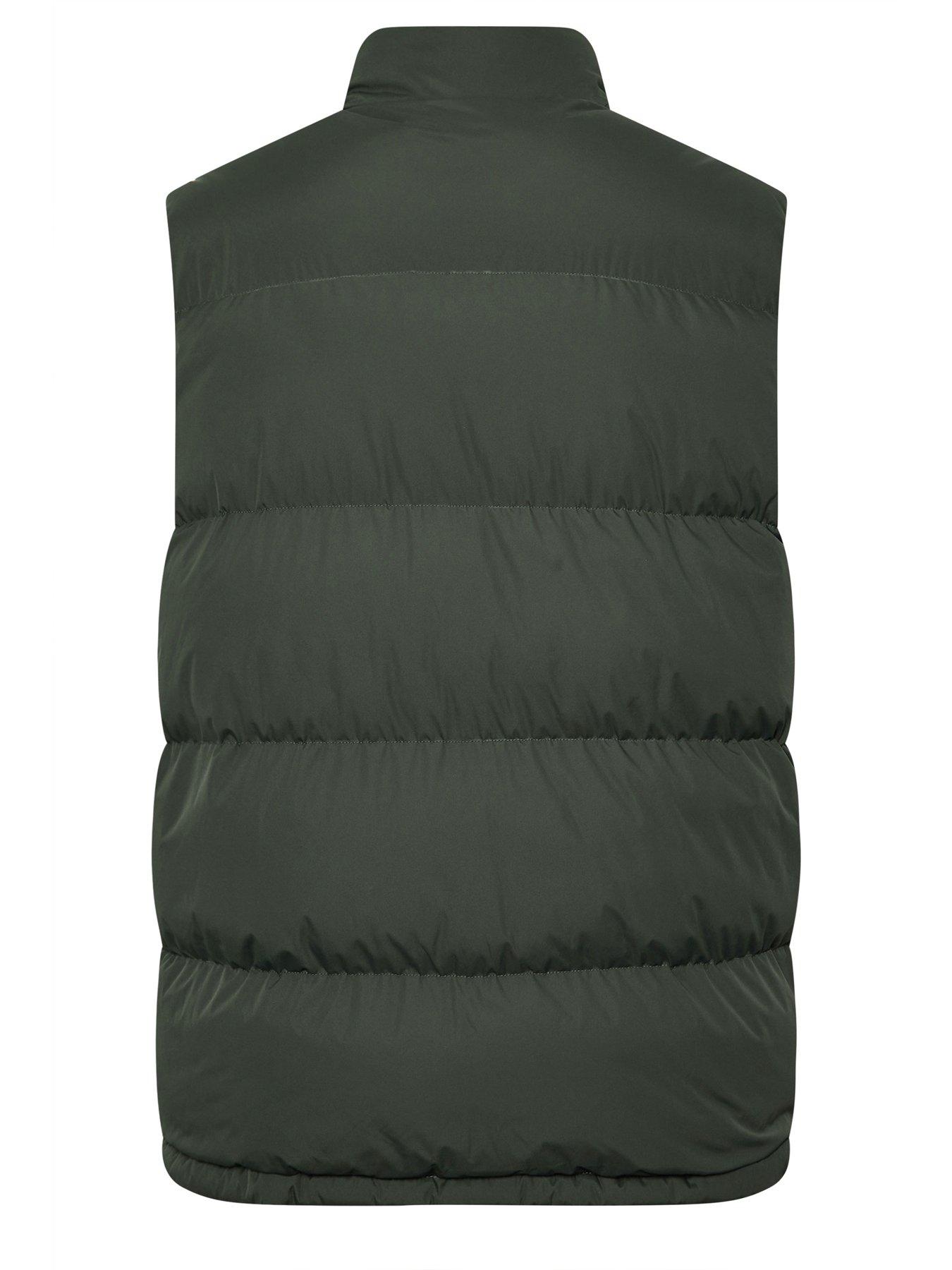  image of badrhino-padded-gillet-green
