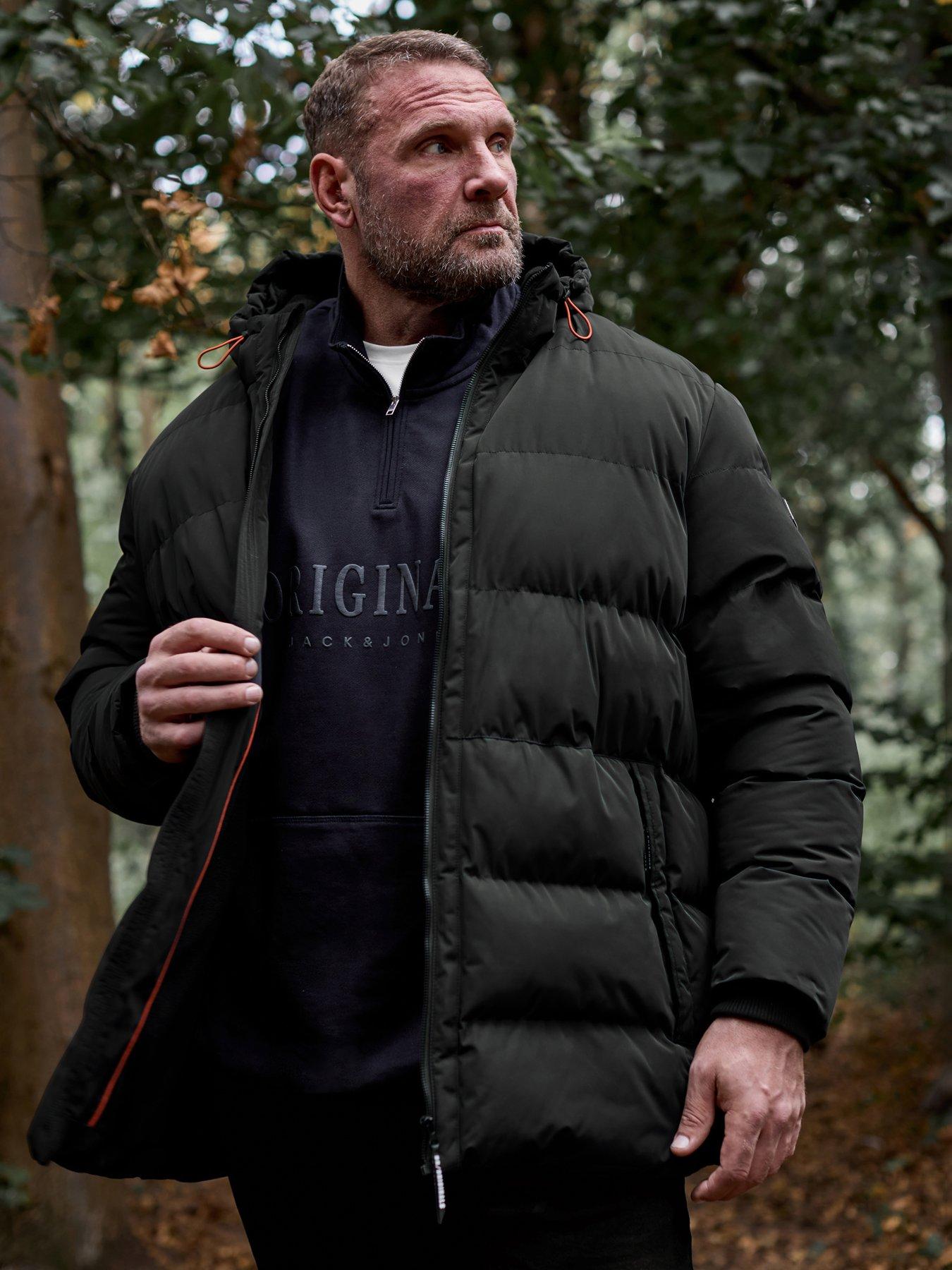 BadRhino Hooded Padded Coat - Black