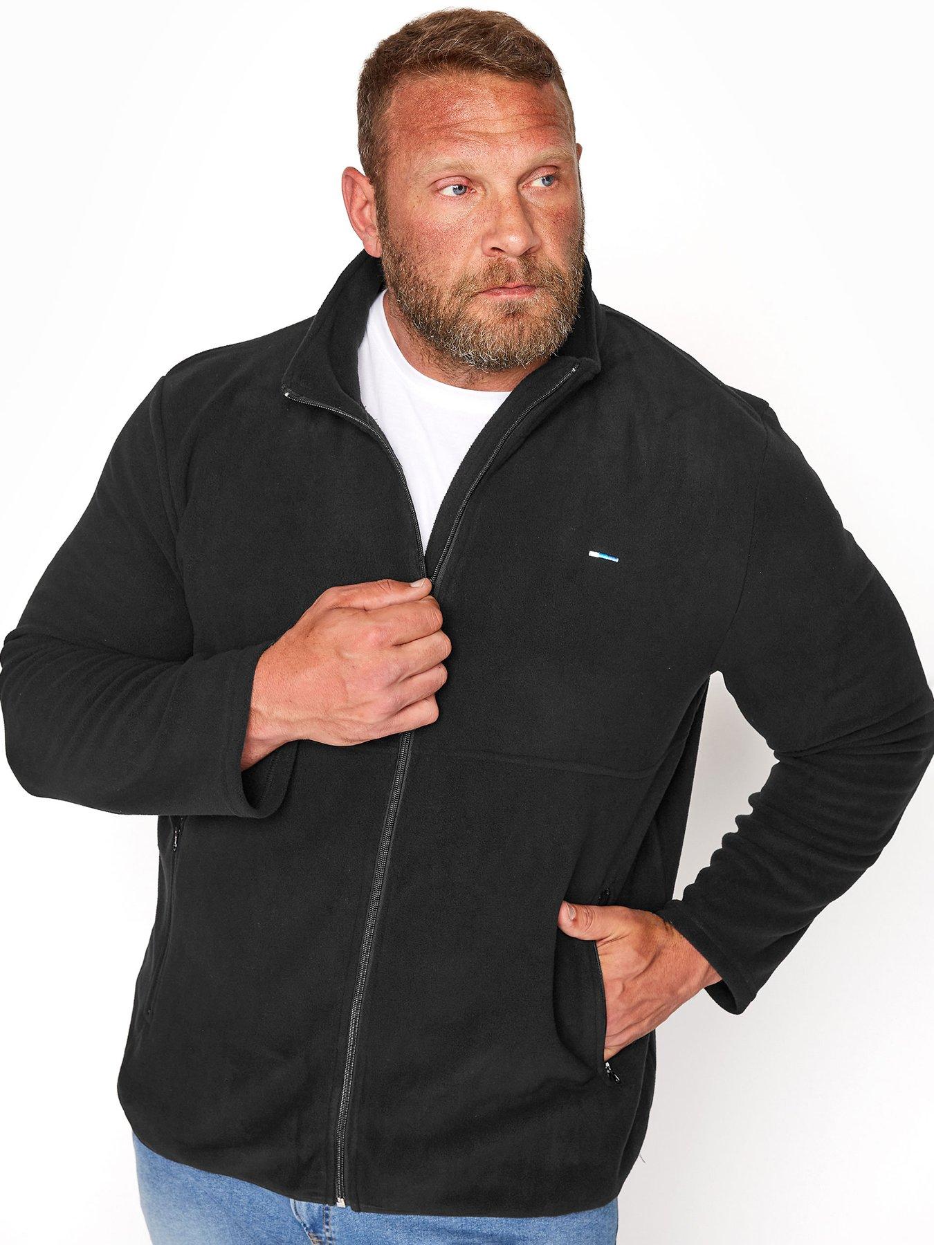 undefined Zip Thru Fleece Jacket - Black