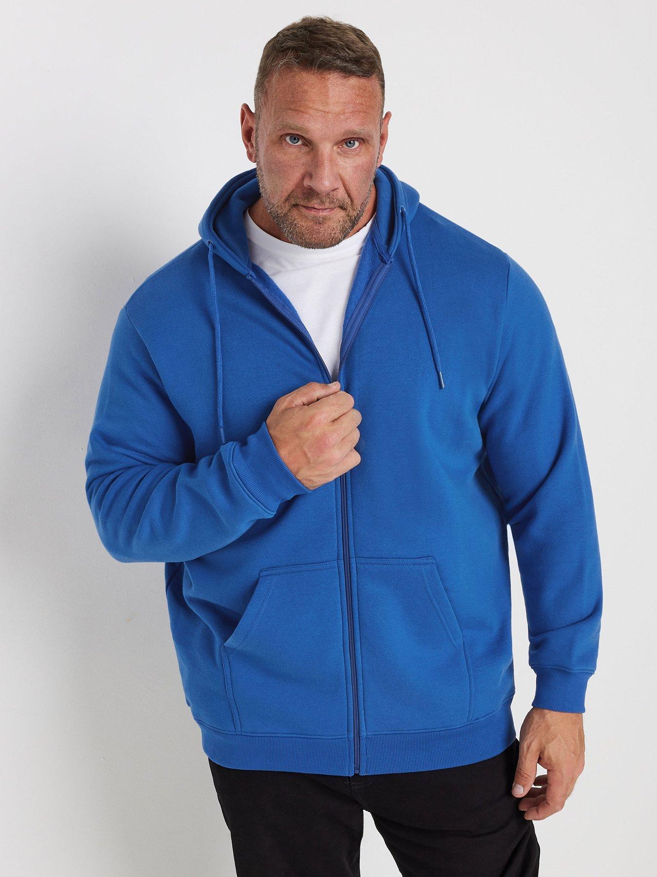 undefined Zip Through Hoodie - Blue