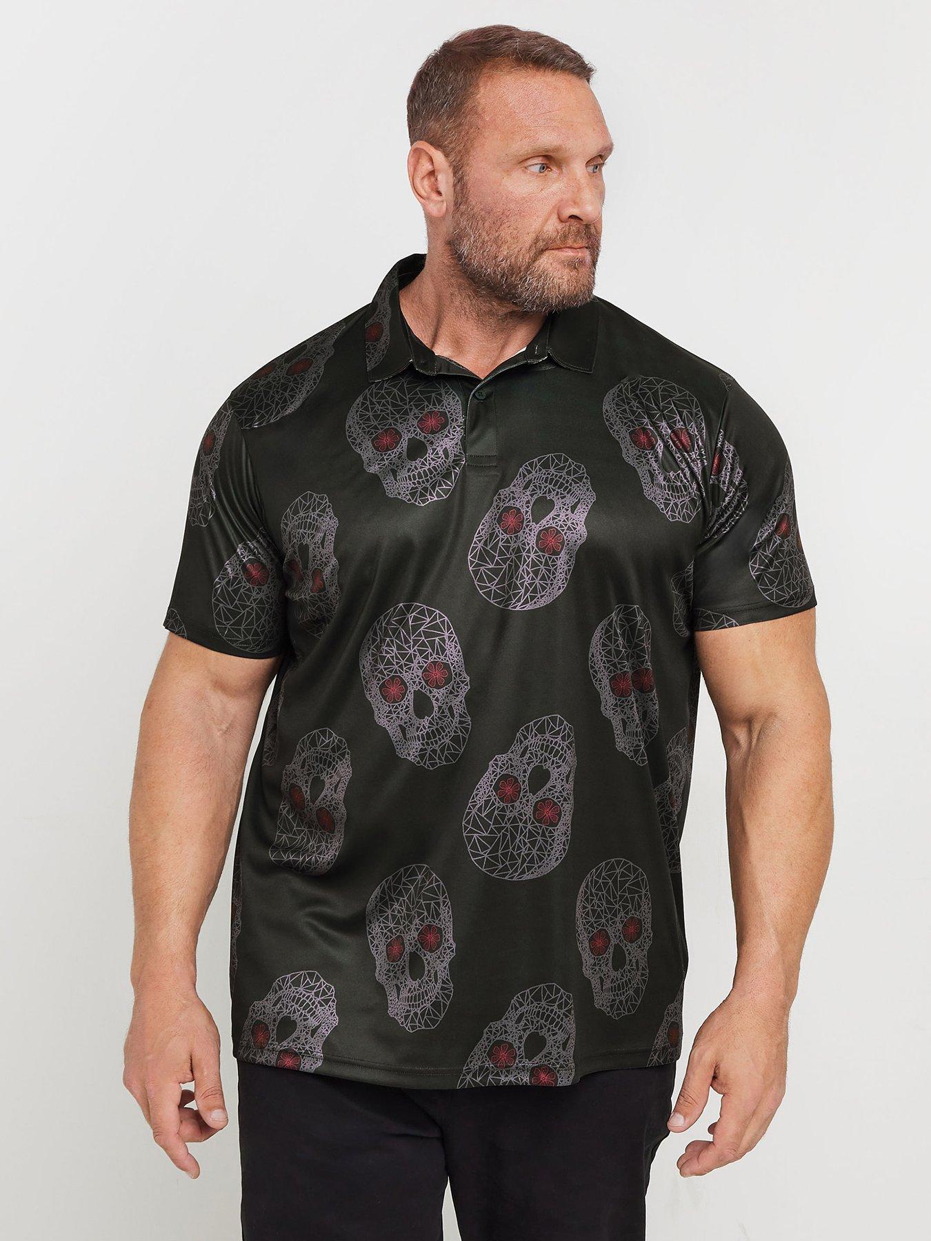 undefined Br Golf Skull Polo Shirt - Black